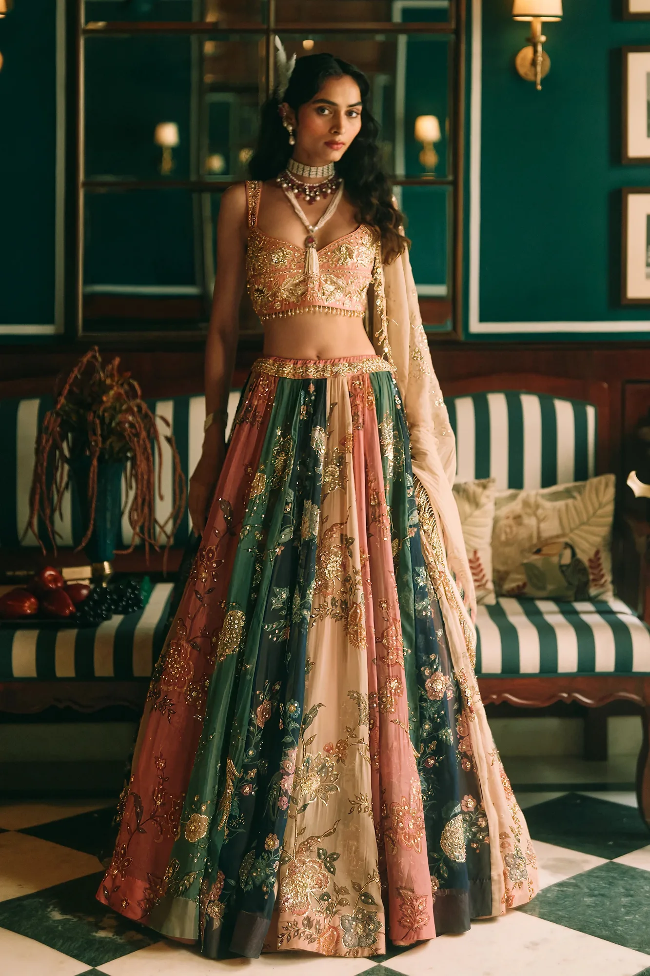 Aura Lehenga Set by Paulmi And Harsh