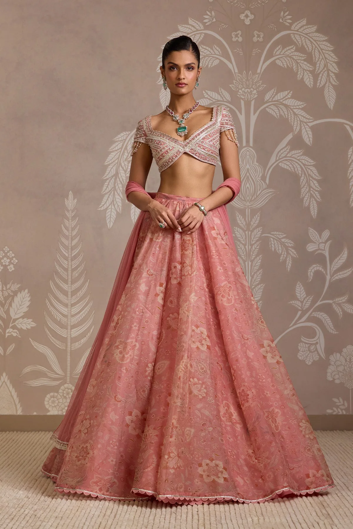 Flare Lehenga Set by Ridhi Mehra