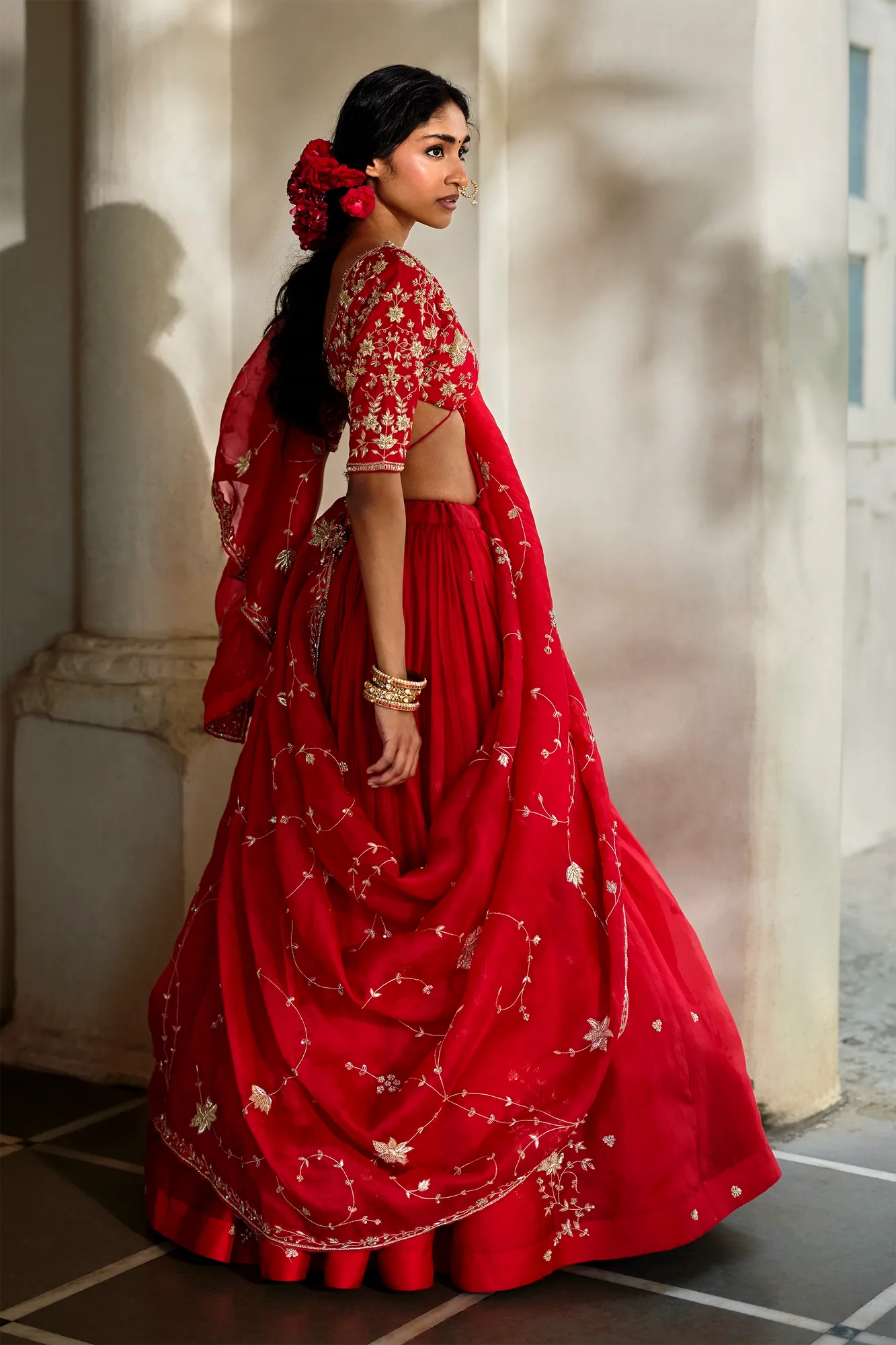 Mahi Lehenga Set by Paulmi And Harsh, view 3