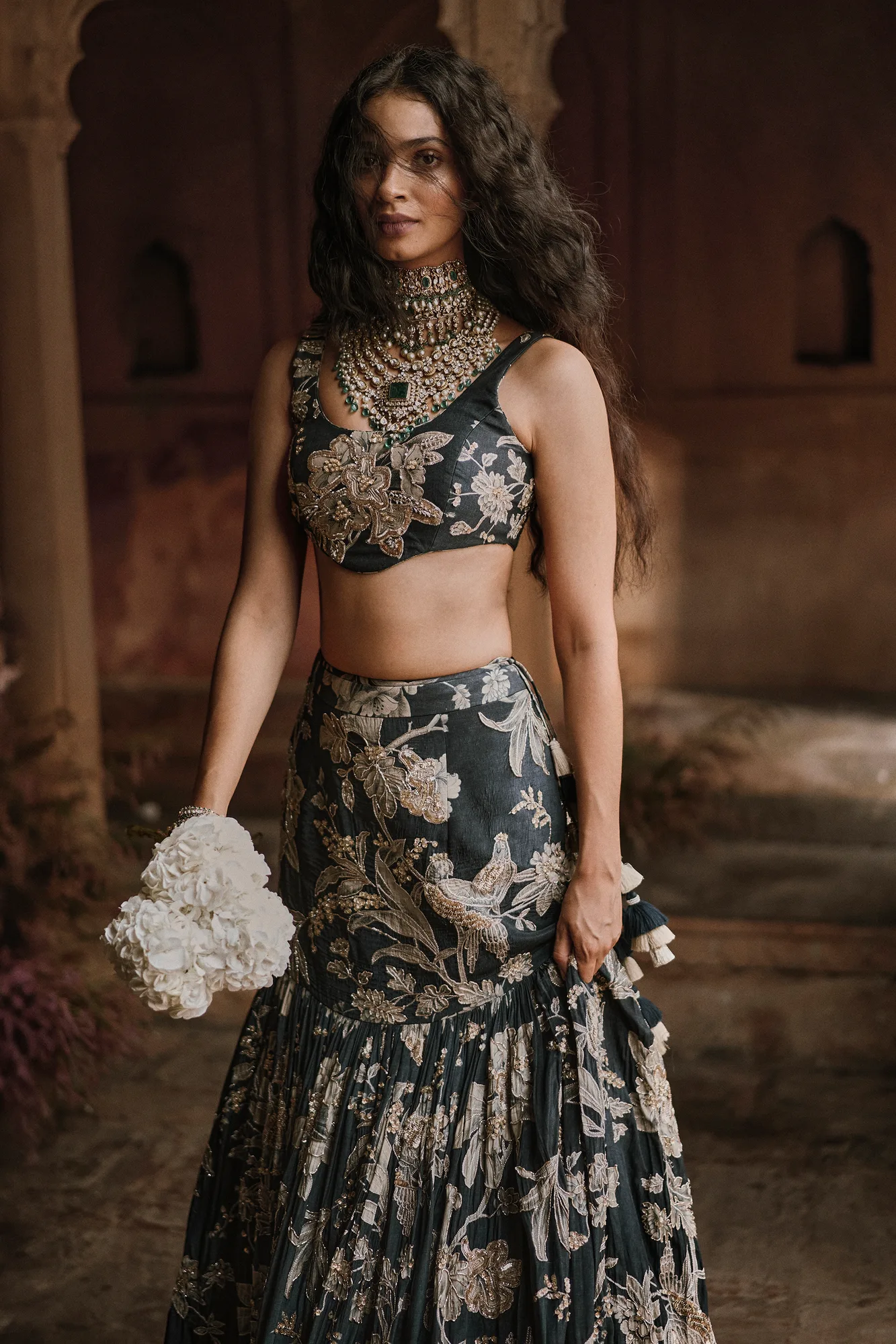 Camille Lehenga Set by Paulmi And Harsh, view 4