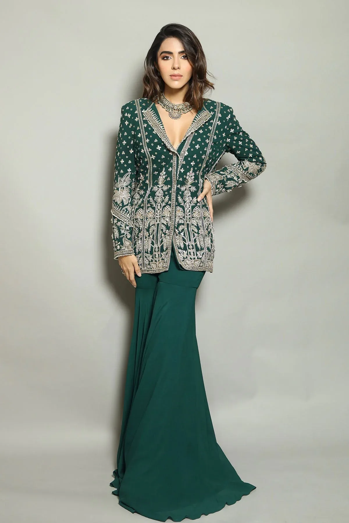 Bahaar Dhawan in Zeeb Pant Suit Set by Ridhi Mehra