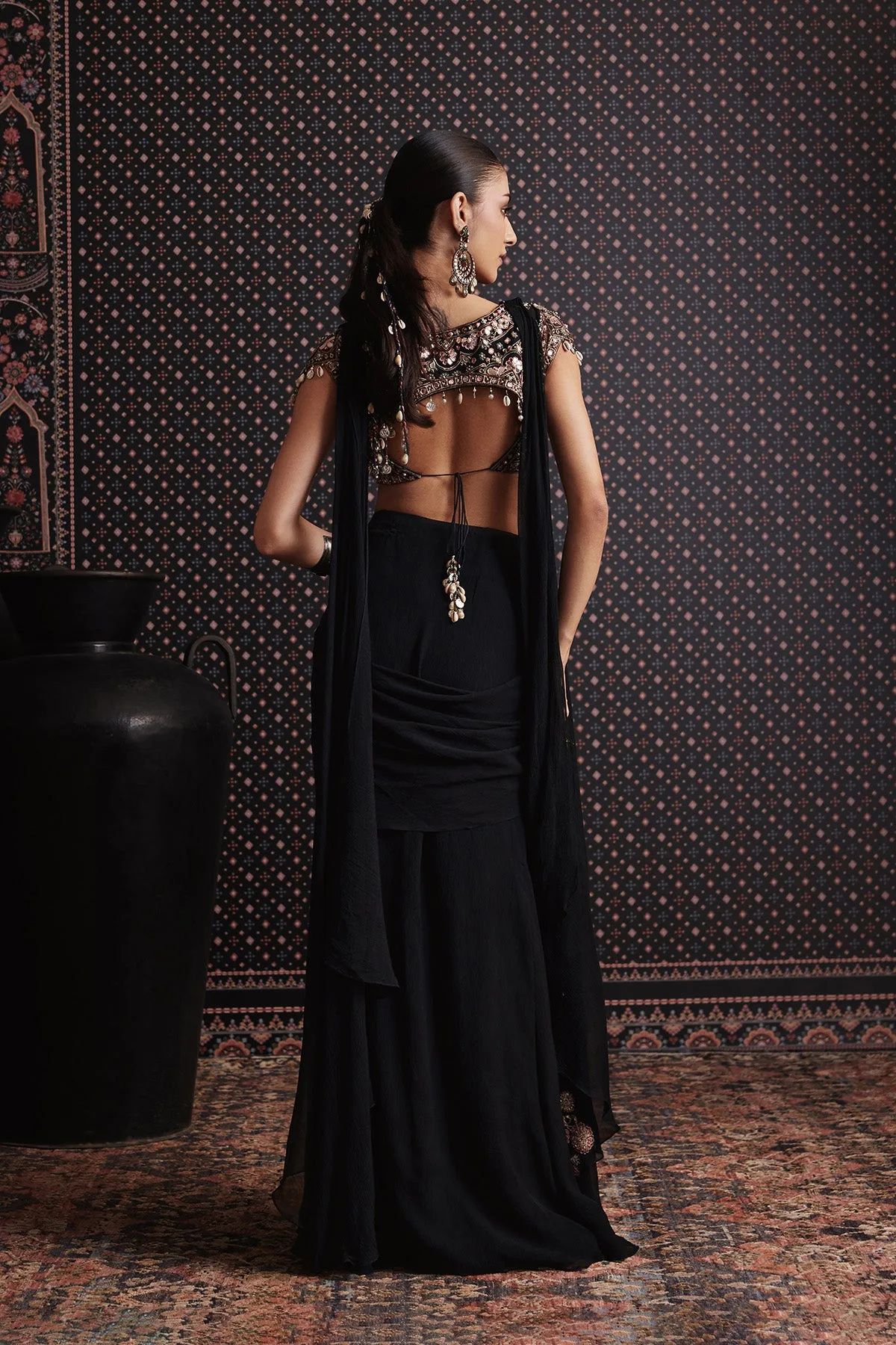 Wildflower Saree Set by Ridhi Mehra, view 4