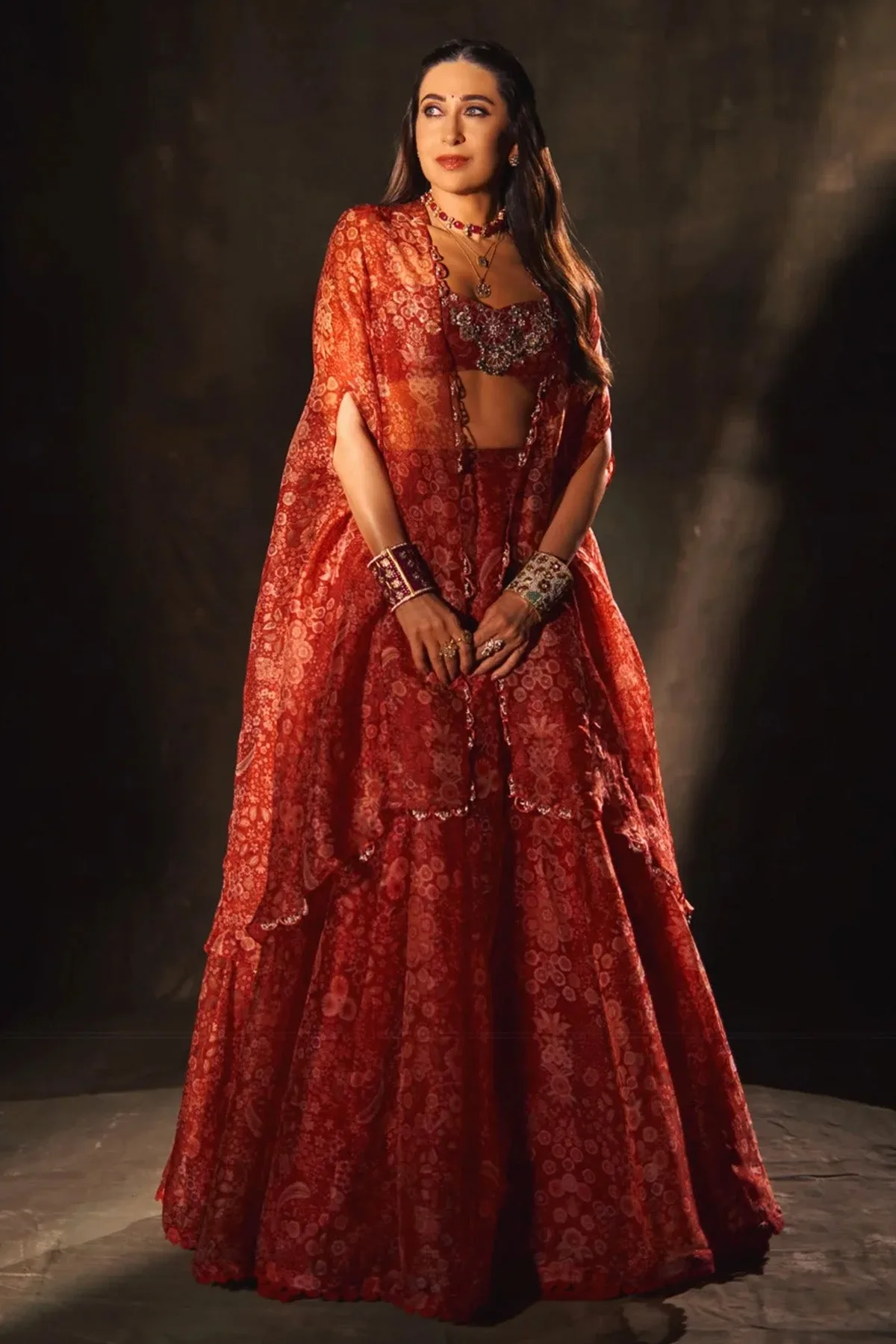 Karisma Kapoor In Ziba Lehenga Set by Ridhi Mehra