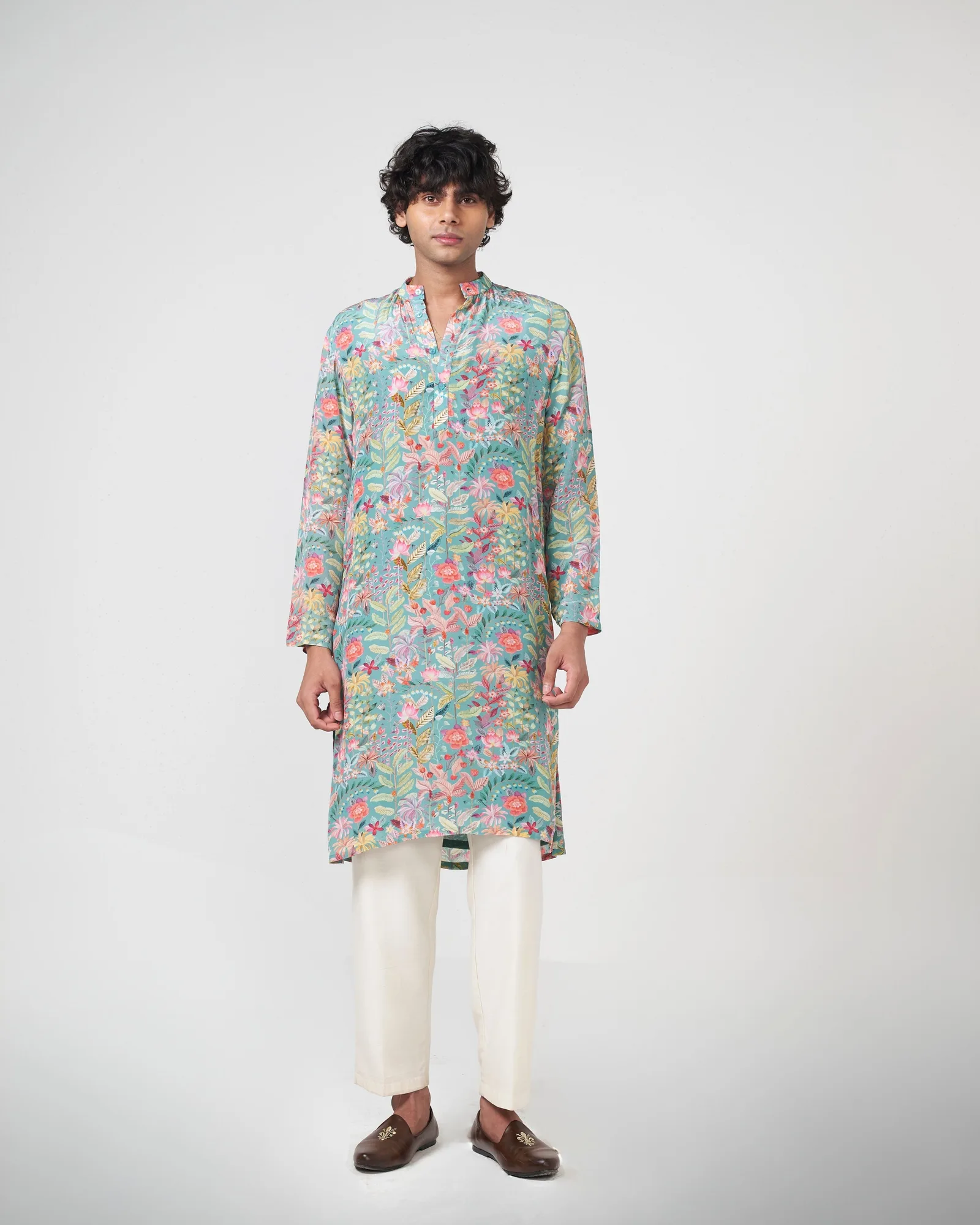 Tiffany kurta set by Rishi and Vibhuti in old rose