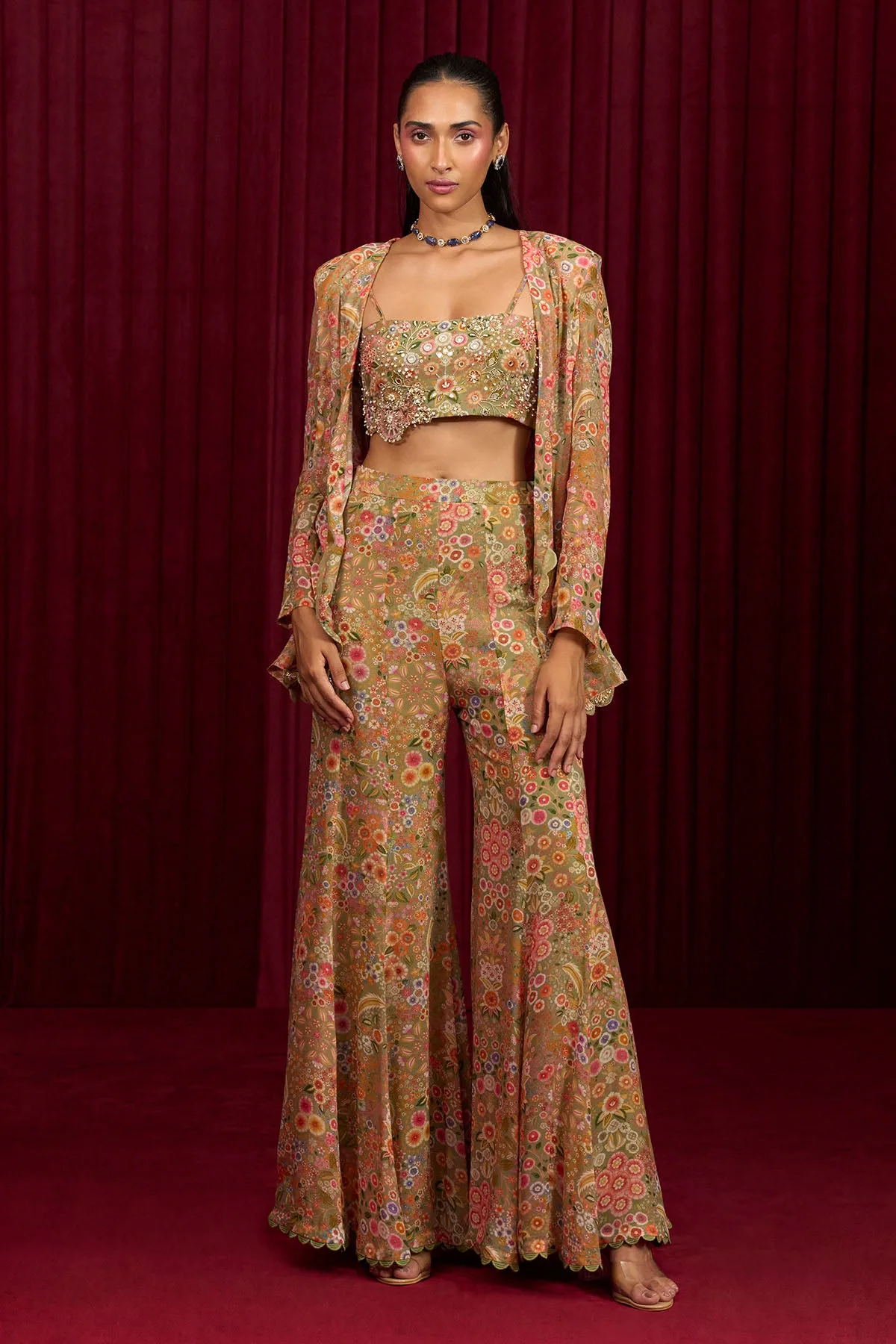 Fusion Jacket Set by Ridhi Mehra
