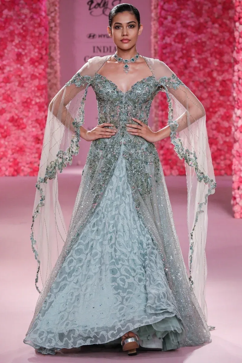"Martine" Jacket Lehenga by Dolly J