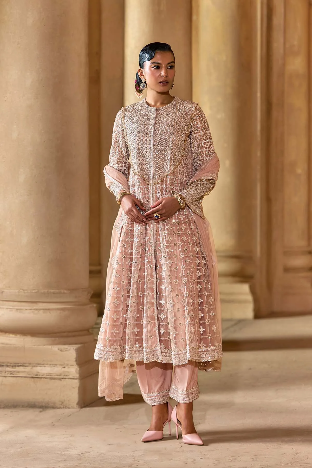 Nehmat Kali Kurta Set by Ridhi Mehra