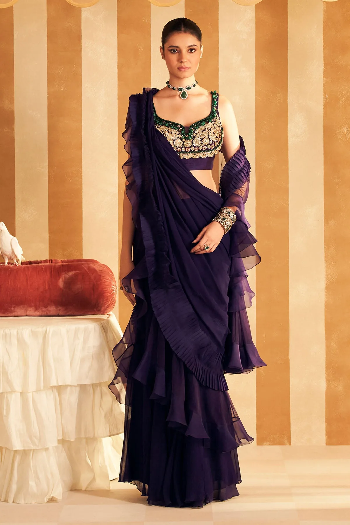 Naghma Saree set by Ridhi Mehra