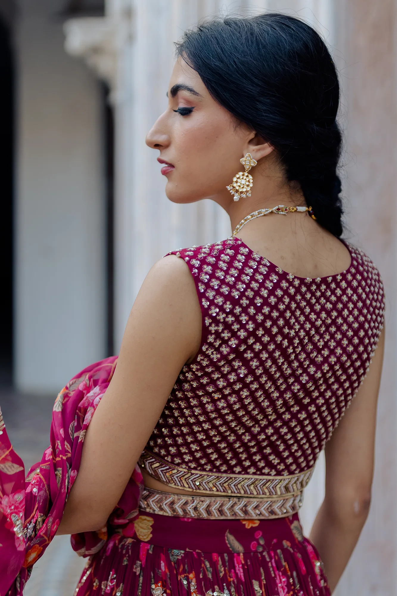 Nitara Lehenga Set by Paulmi And Harsh, view 4