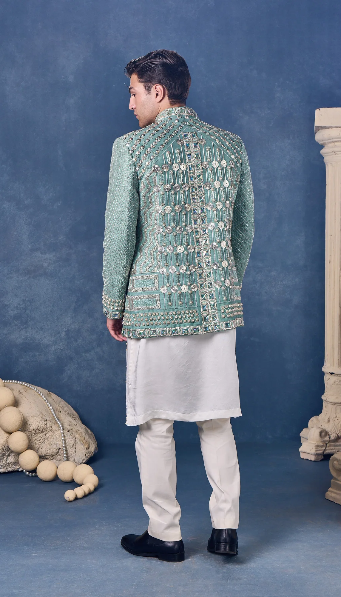 Elysian Eclipse - Jacket Set by Papa Don't Preach in mint green, view 3
