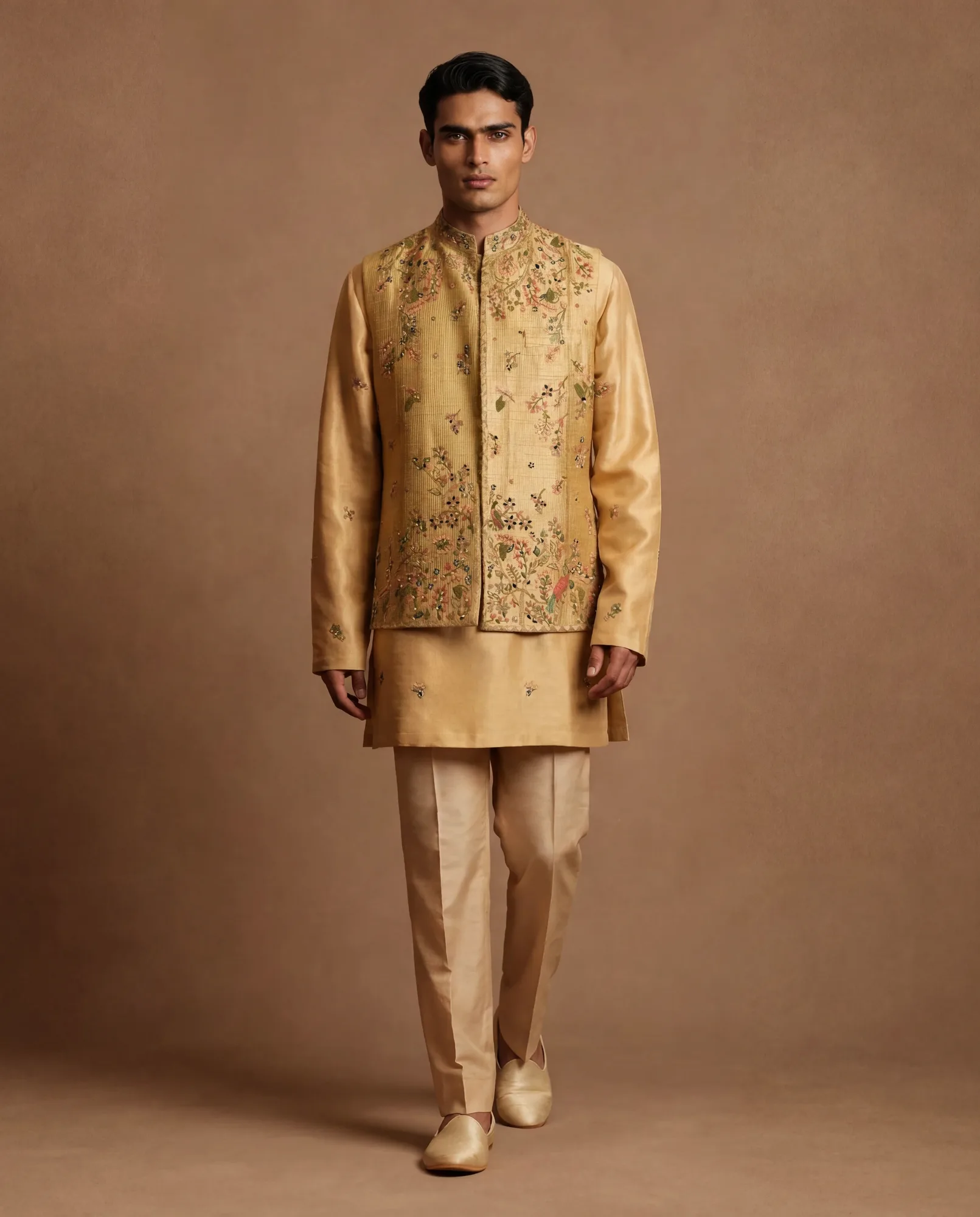 Citron Bloom Bundi Set by Dolly J