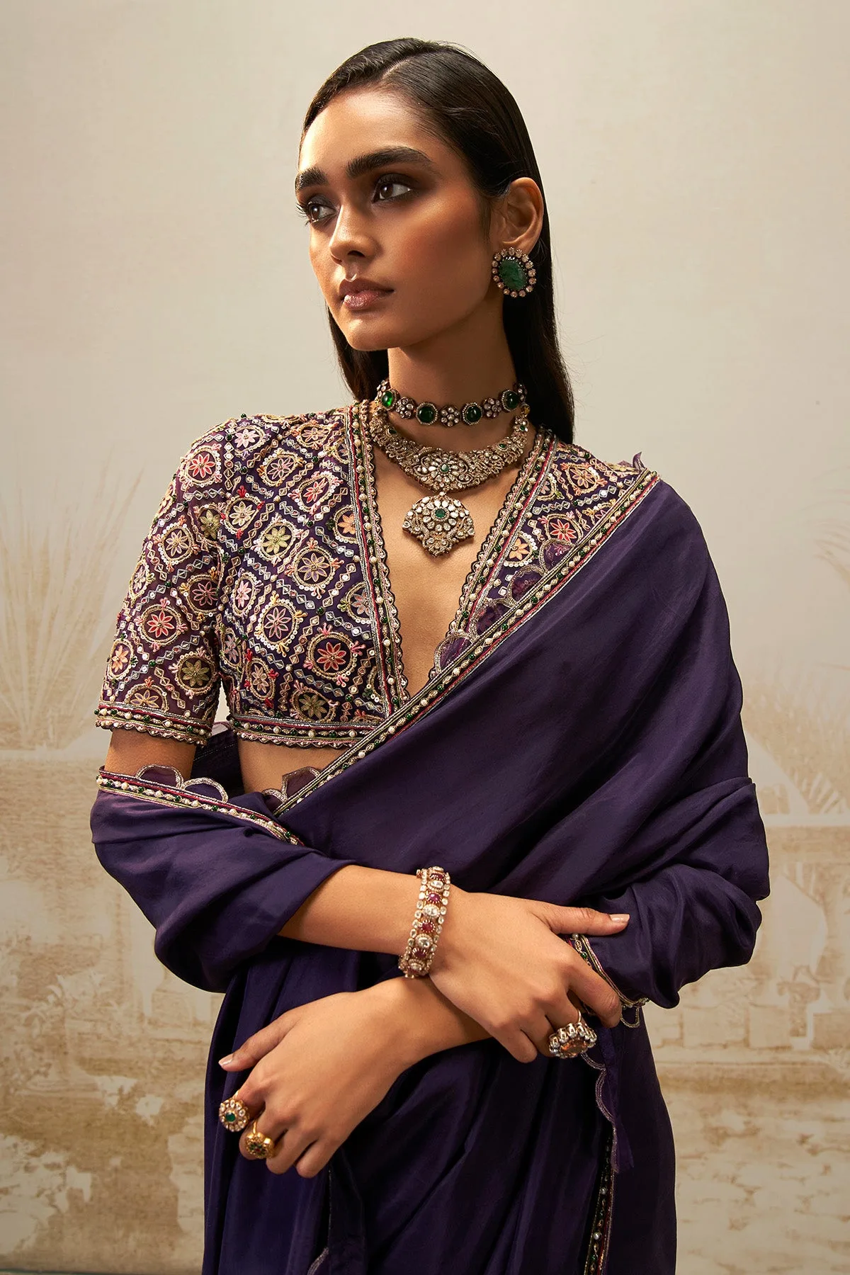 Rangrez Saree Set by Ridhi Mehra