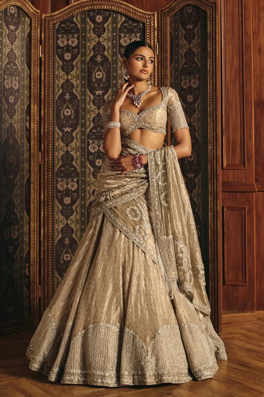 Chavvi by Mahima Mahajan, silver lehenga