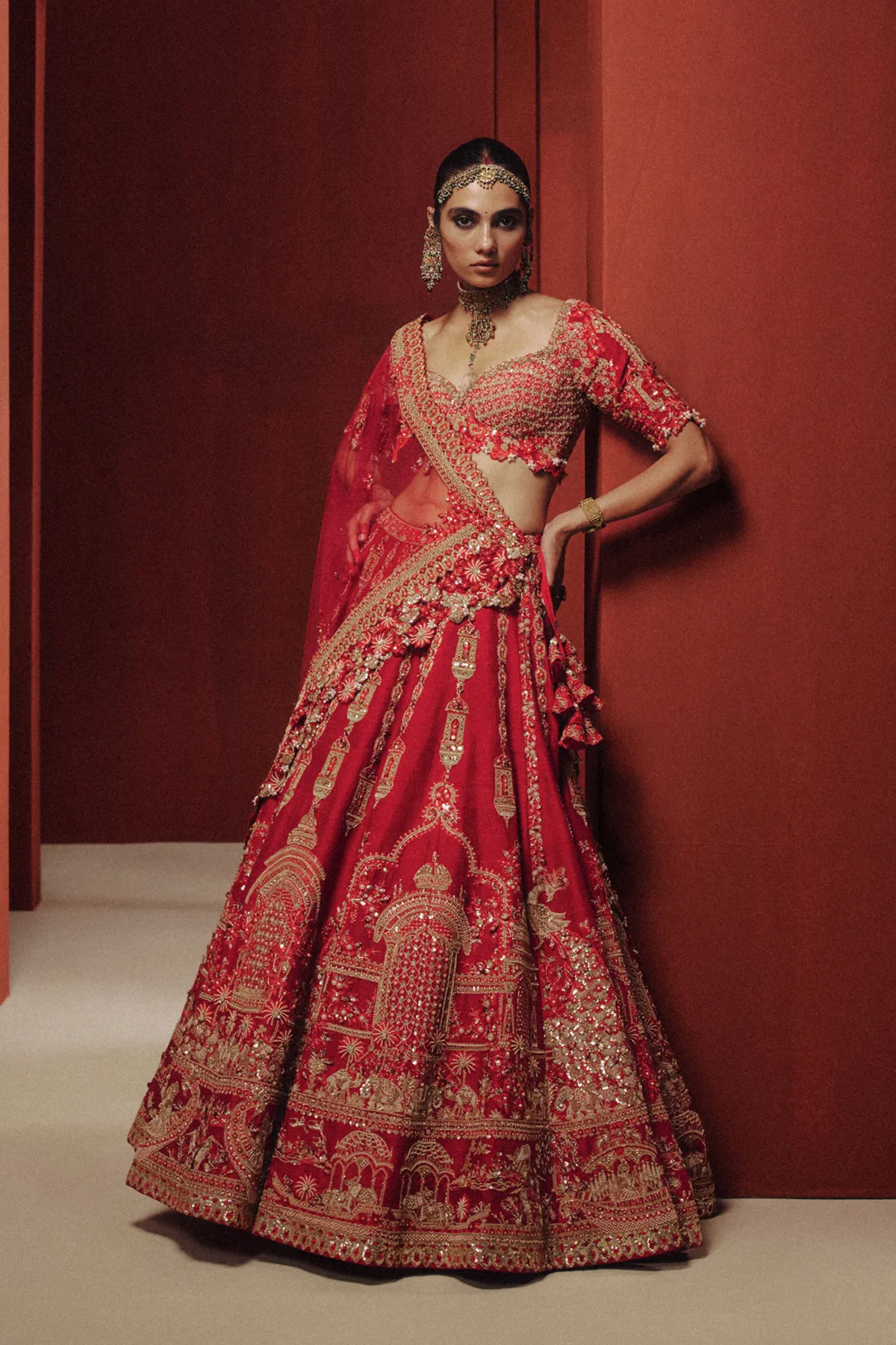 Ember Bloom Bridal Lehenga by Dolly J