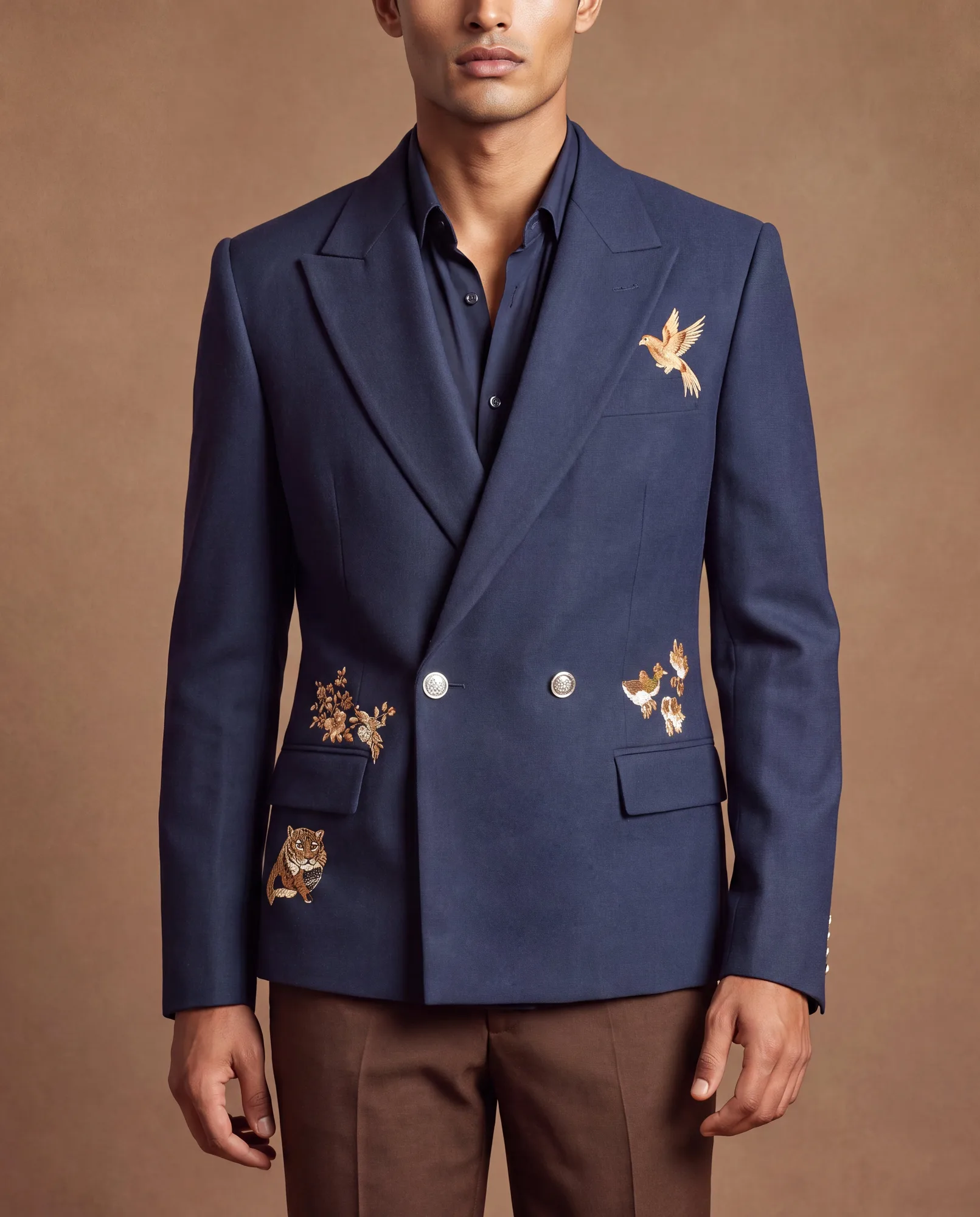 Admiral Suit Set by Dolly J, navy jacket, view 2