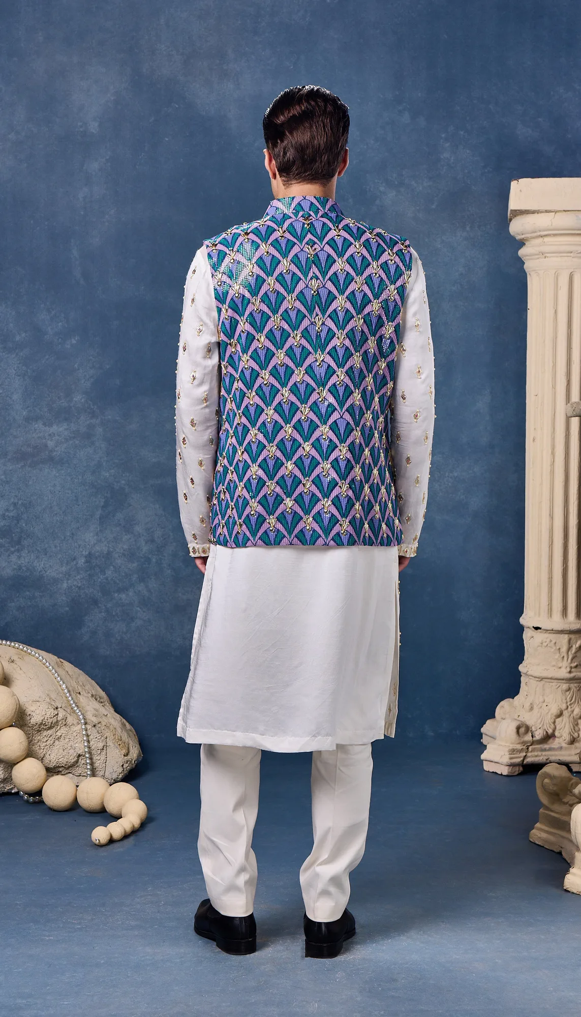 Midnight Haze - Bundi Set by Papa Don't Preach in ivory, view 3