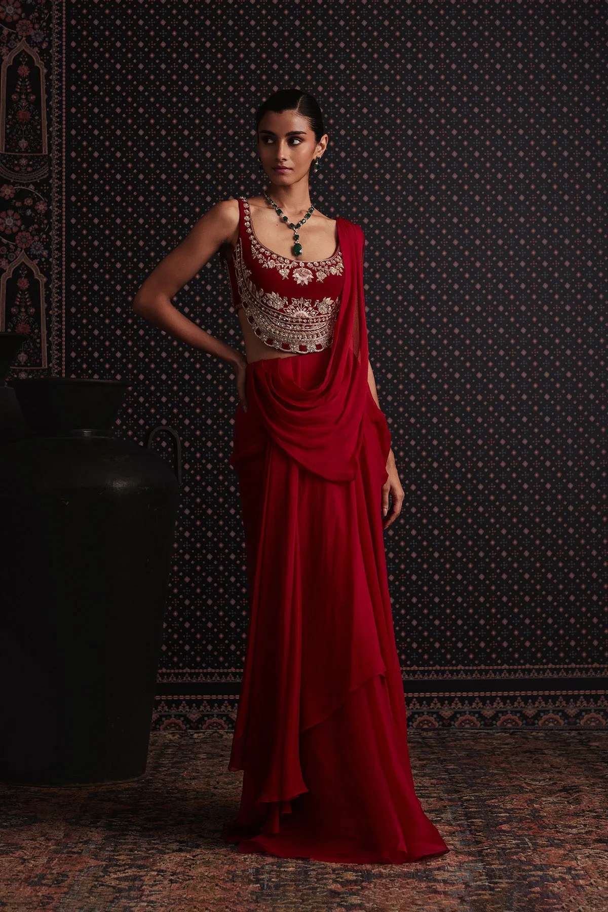 Saga Saree Set by Ridhi Mehra