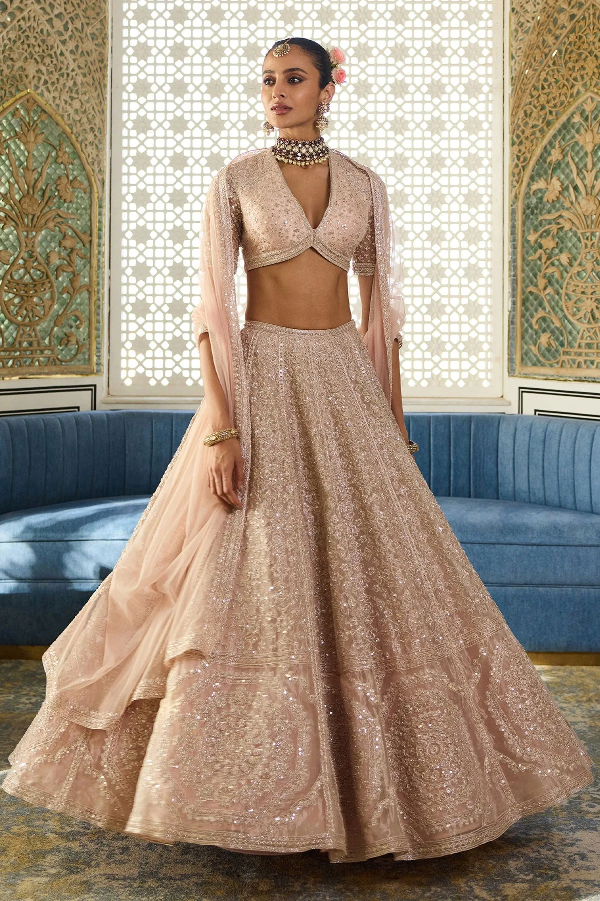 Glimpse Lehenga Set by Ridhi Mehra