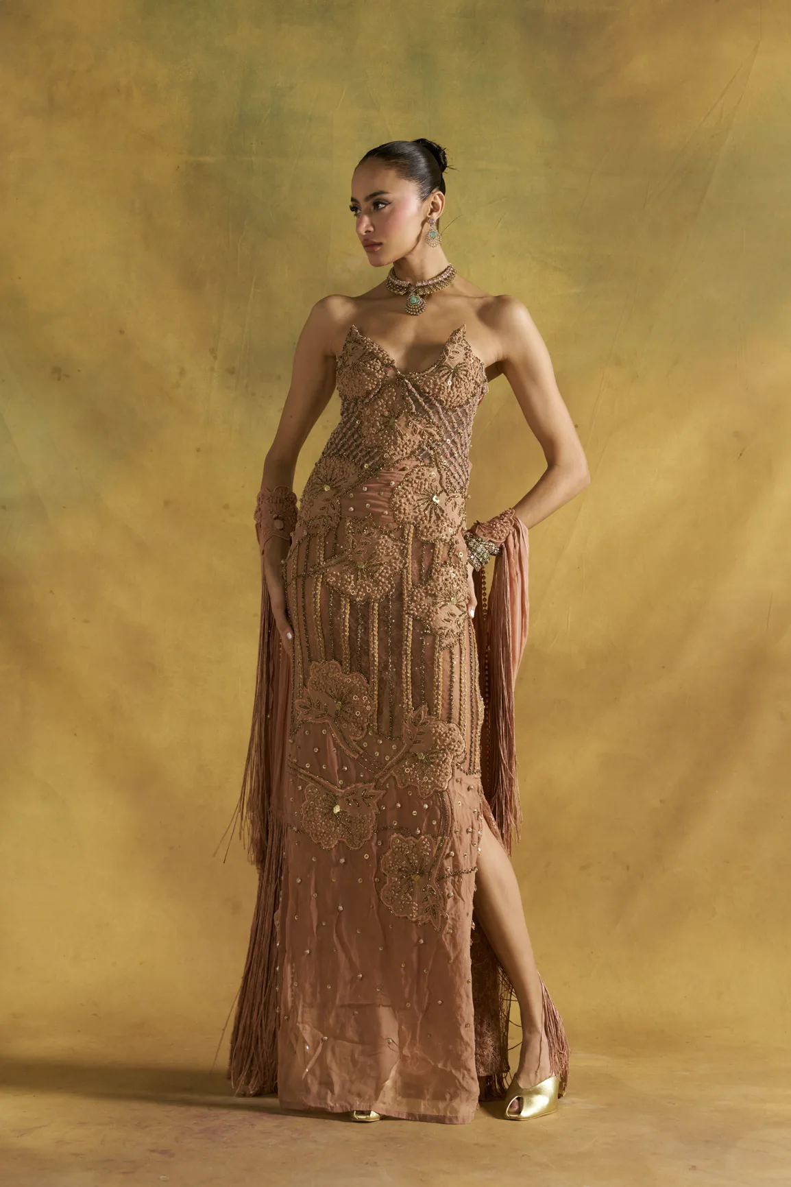 Alley Column gown by Rishi and Vibhuti, view 3