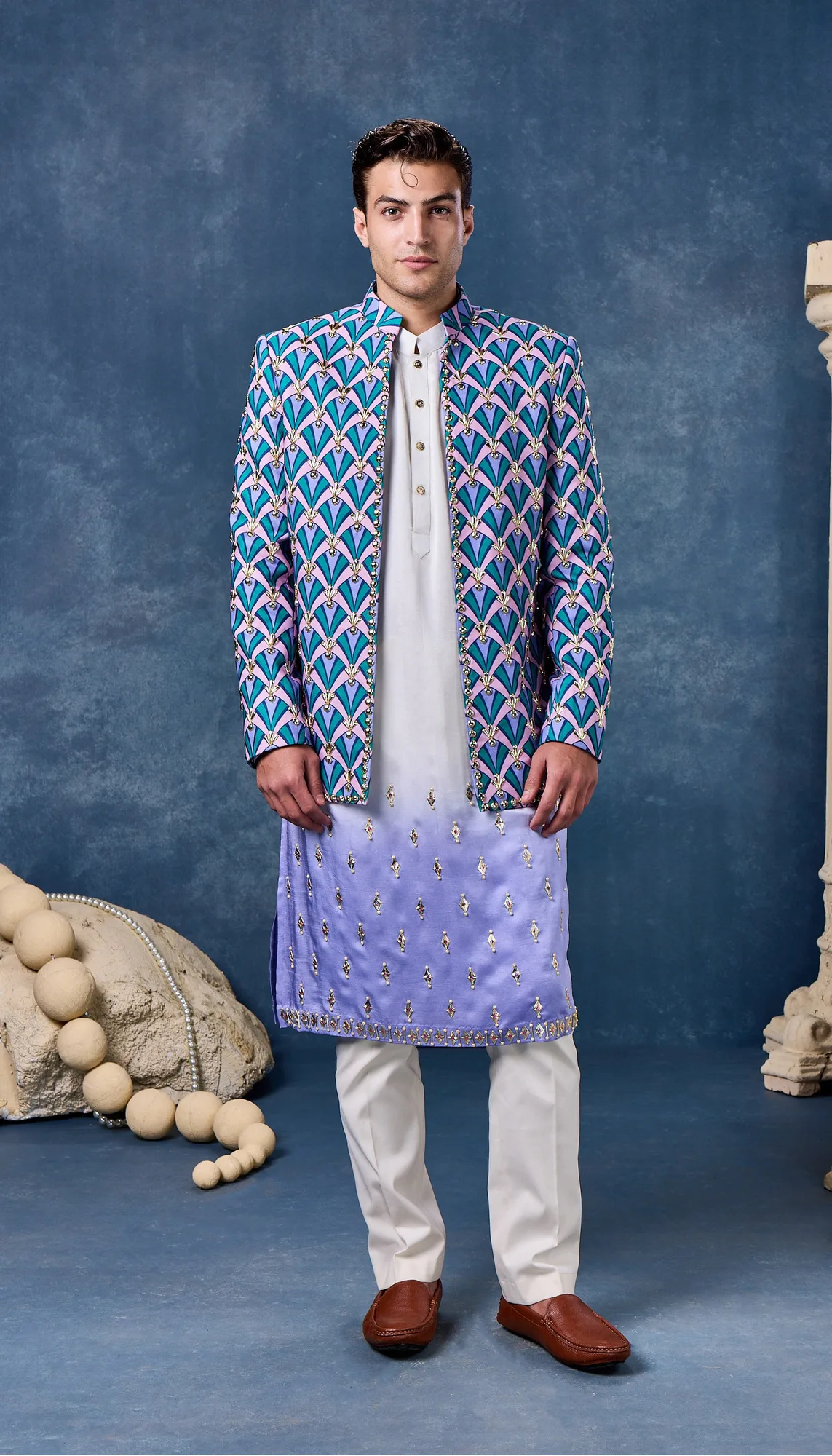 Evening Star - Jacket Set by Papa Don't Preach in ivory