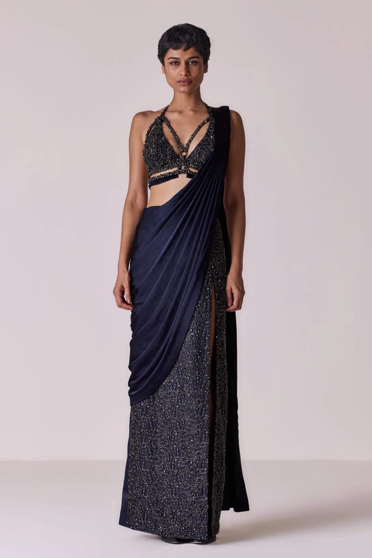 Clap Three/A by Qbik in navy blue