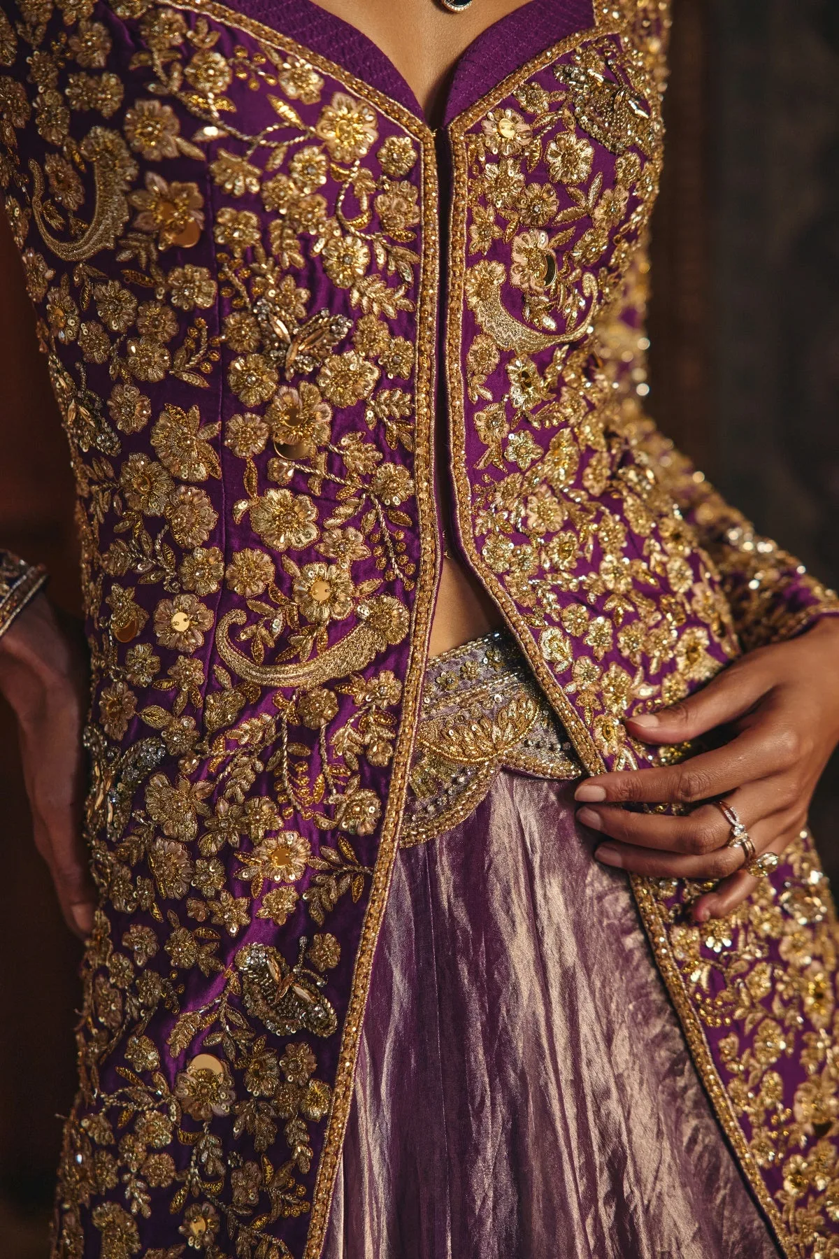Nargis by Mahima Mahajan, lehenga, view 3