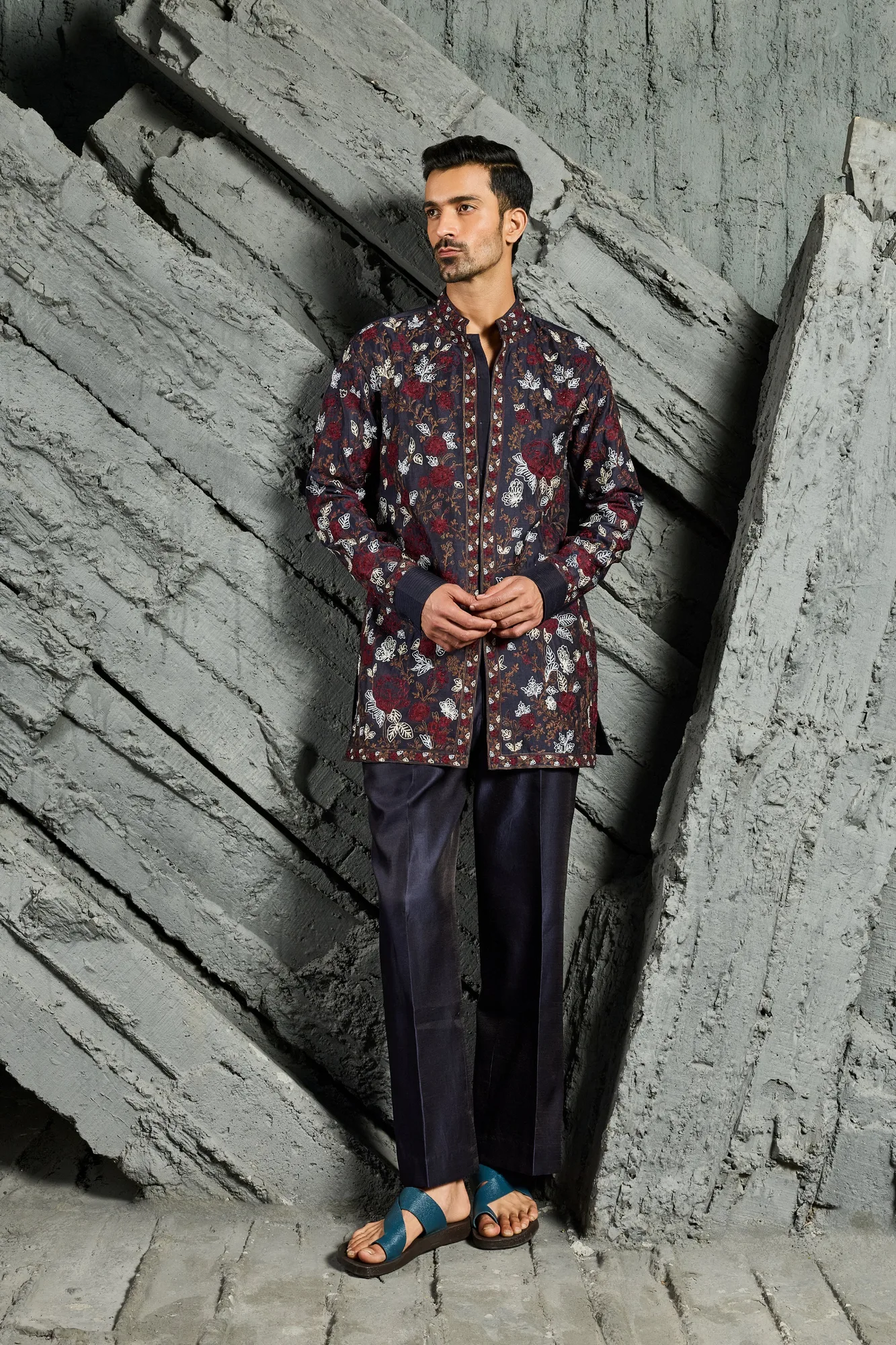 Neel Utsav Kurta Set by Sarab Khanijou