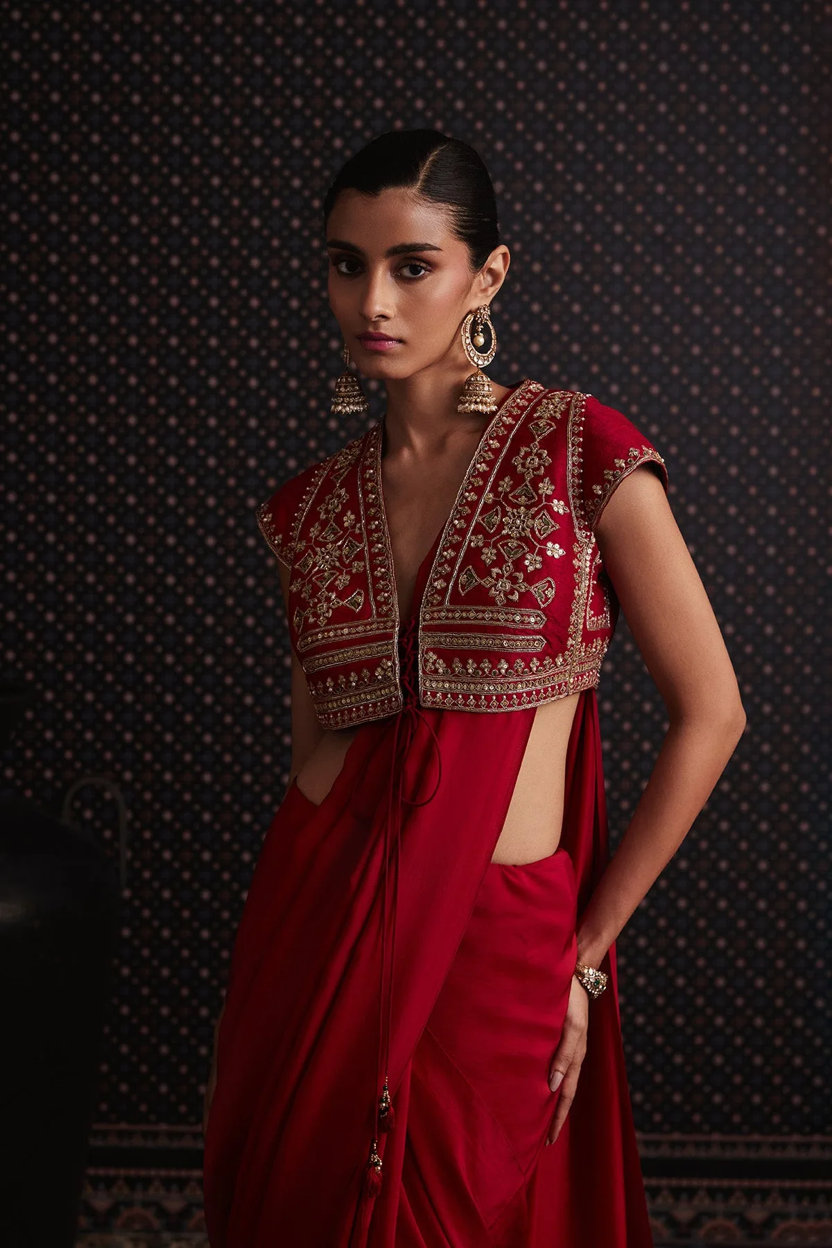 Odette Saree Set by Ridhi Mehra, view 2