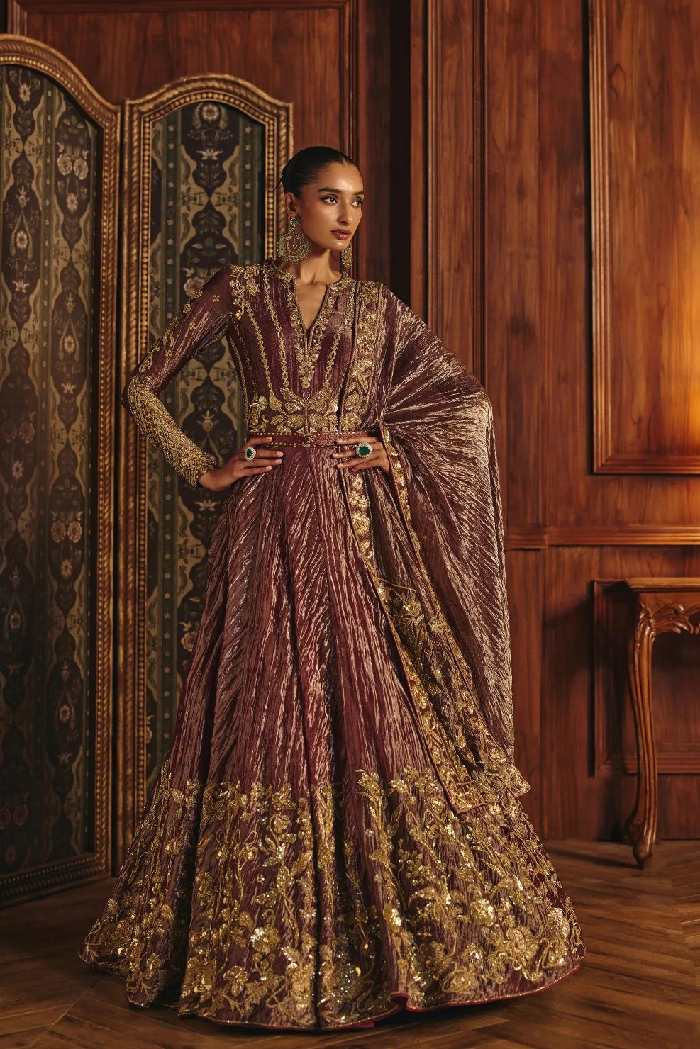 Madhubala by Mahima Mahajan, red anarkali