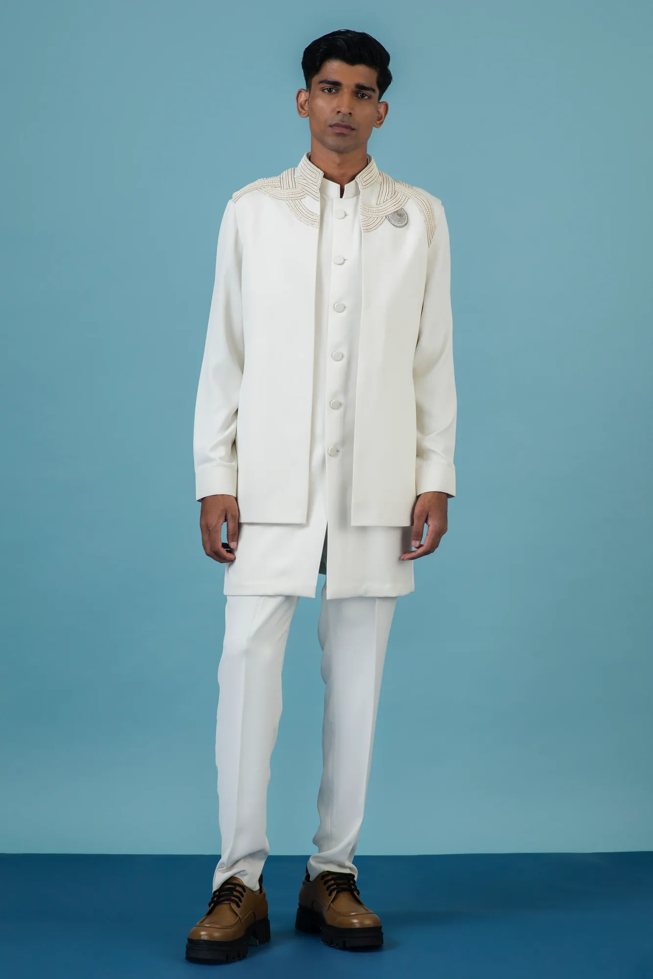 Bead Magic Nehru Jacket by Qbik