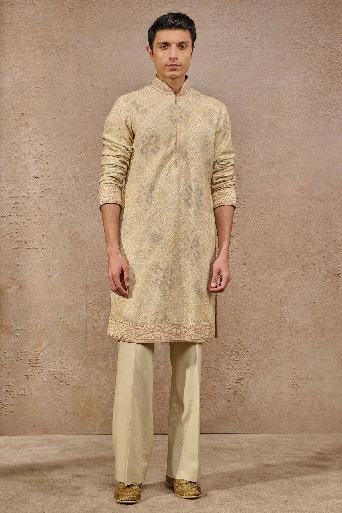 Languid Summer Multicolour Printed Kurta Set by Tarun Tahiliani