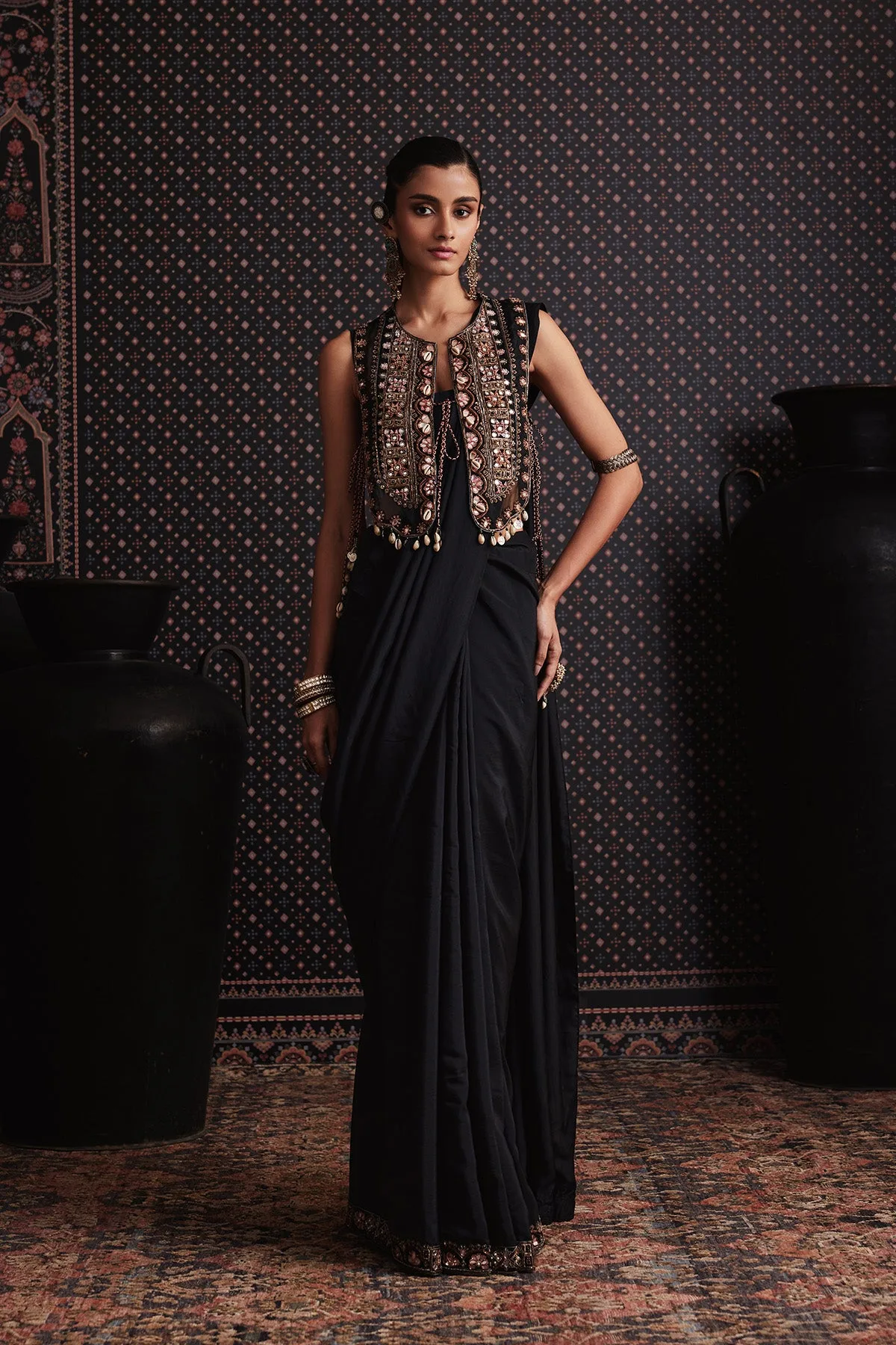 Odyssey Saree Set by Ridhi Mehra