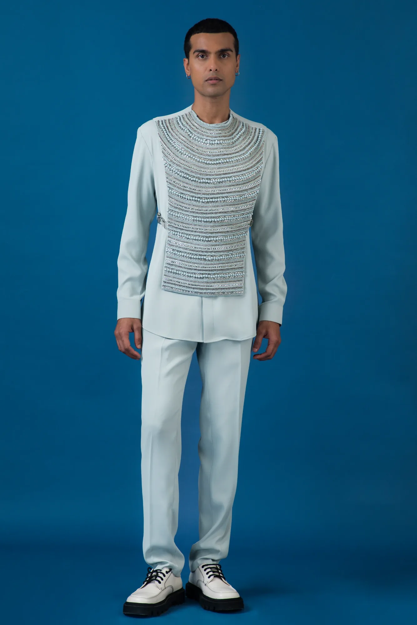 Mens Mint Gilet by Qbik