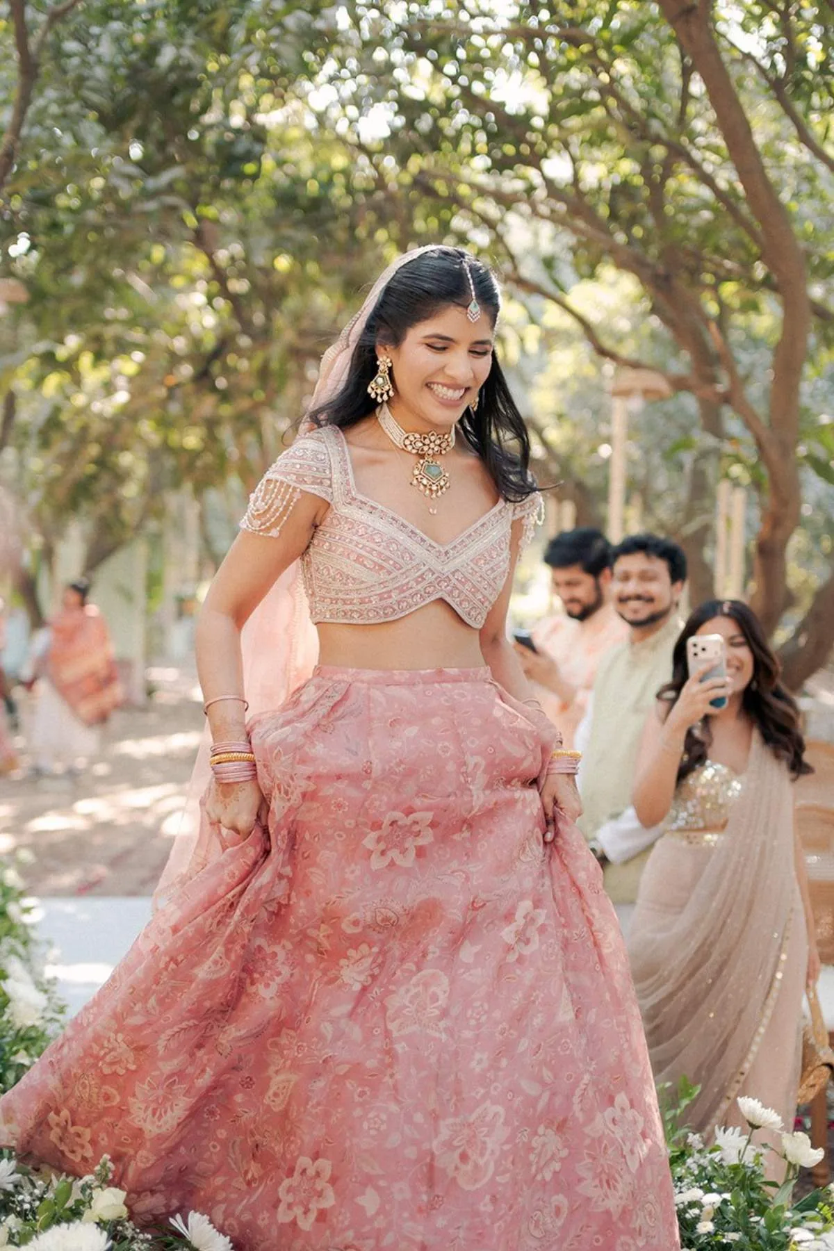 Komal Ghugare in Flare Lehenga Set by Ridhi Mehra
