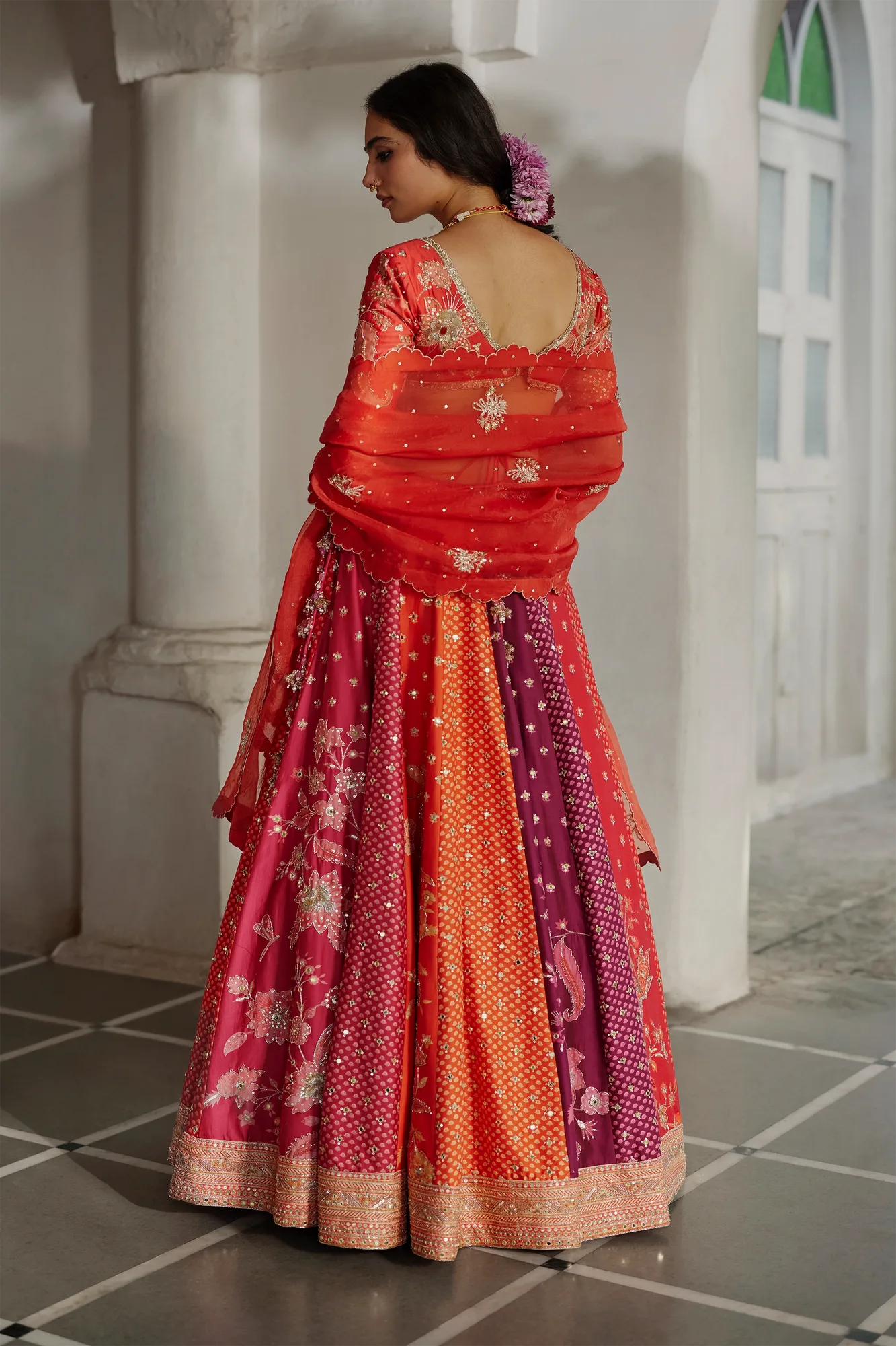 Indu Lehenga Set by Paulmi And Harsh, view 3