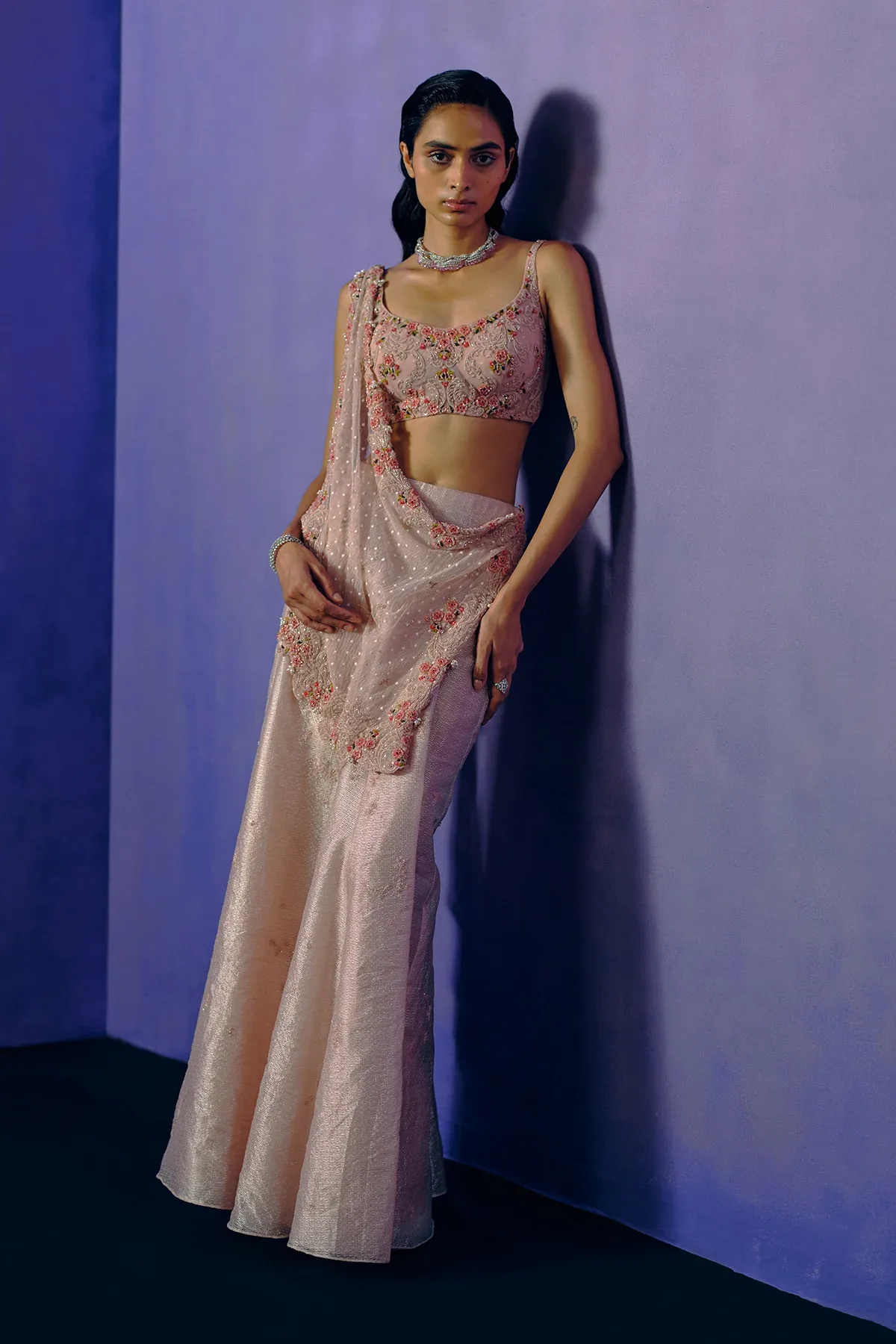 Blush Reverie Bridesmaid Lehenga by Dolly J