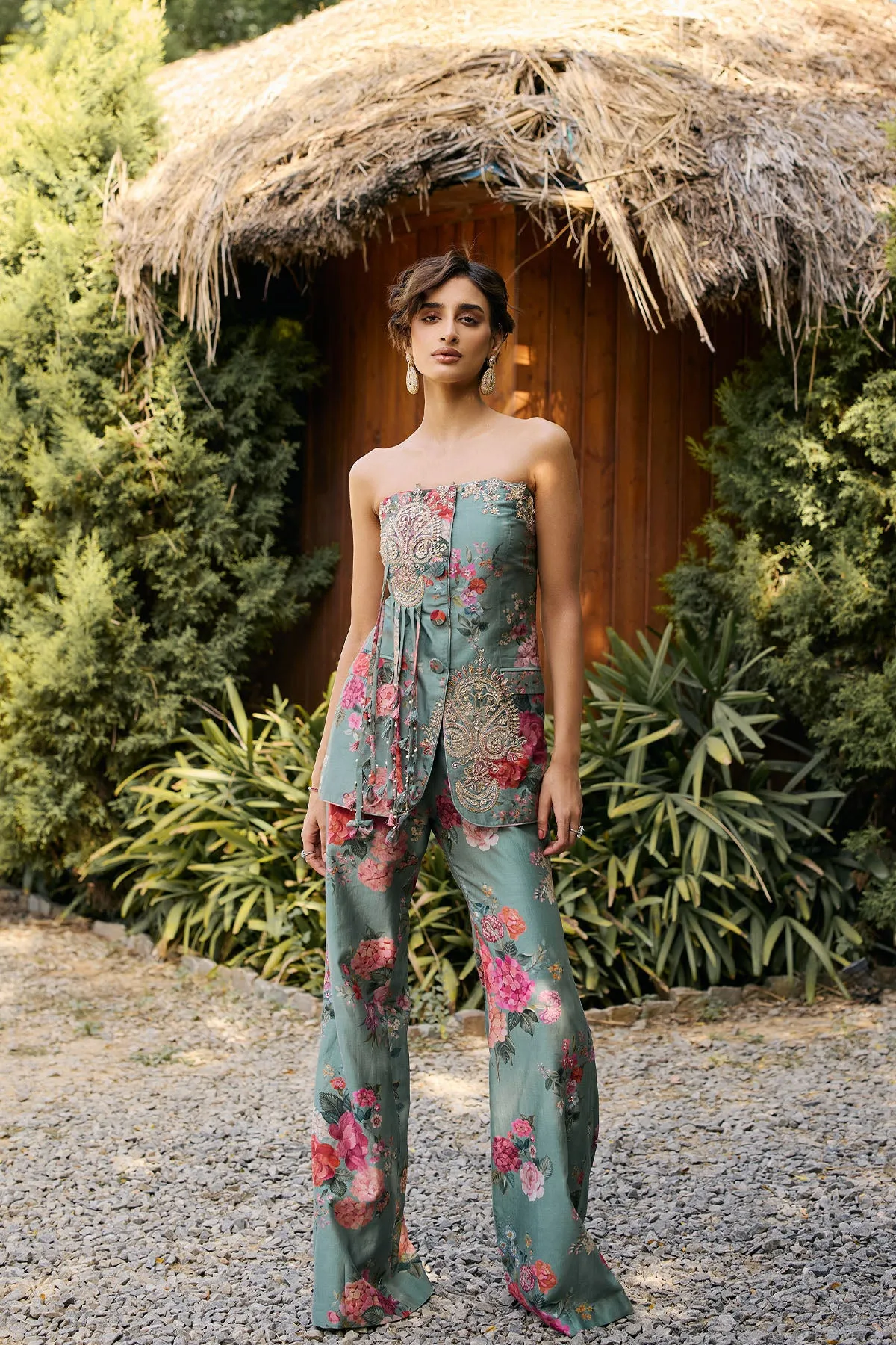 Irene by Ridhi Mehra, palazzo set, view 2