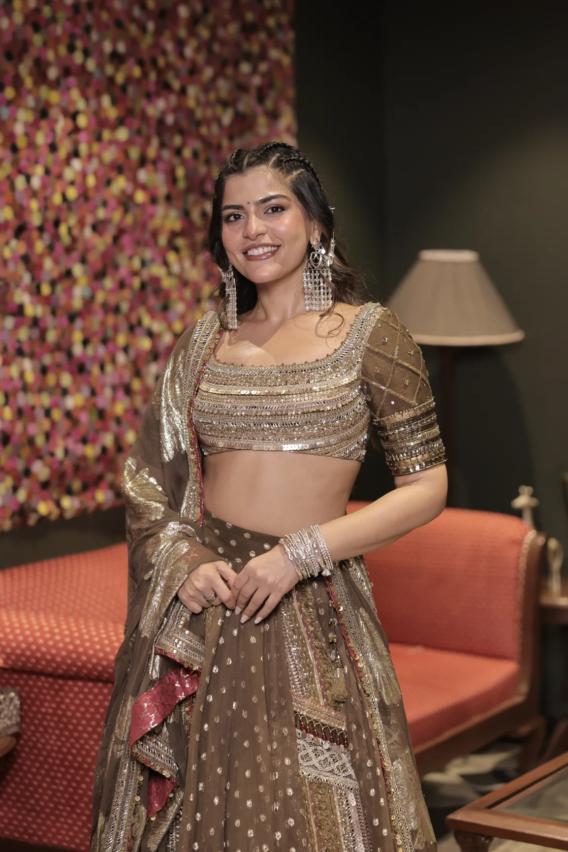 Kritika Khurana in Zalima Lehenga by Rishi and Vibhuti, view 2
