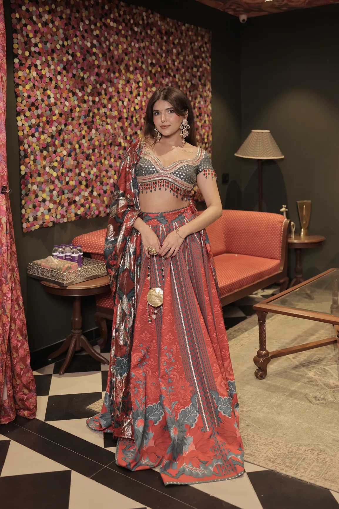 Ashi Khanna in Leher Lehenga by Rishi and Vibhuti