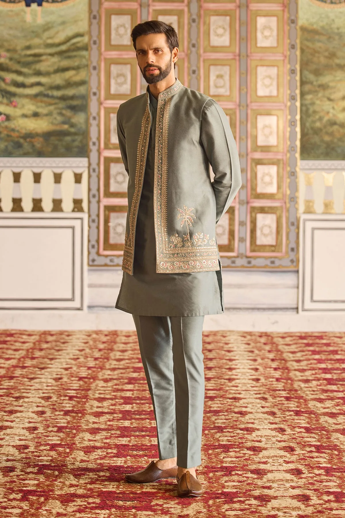 Grace Kurta Bandi Set by Ridhi Mehra