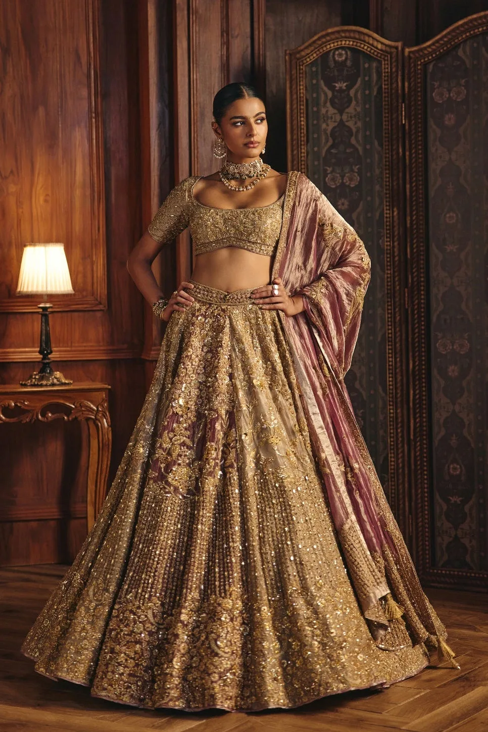Izhaar by Mahima Mahajan, multicolour lehenga