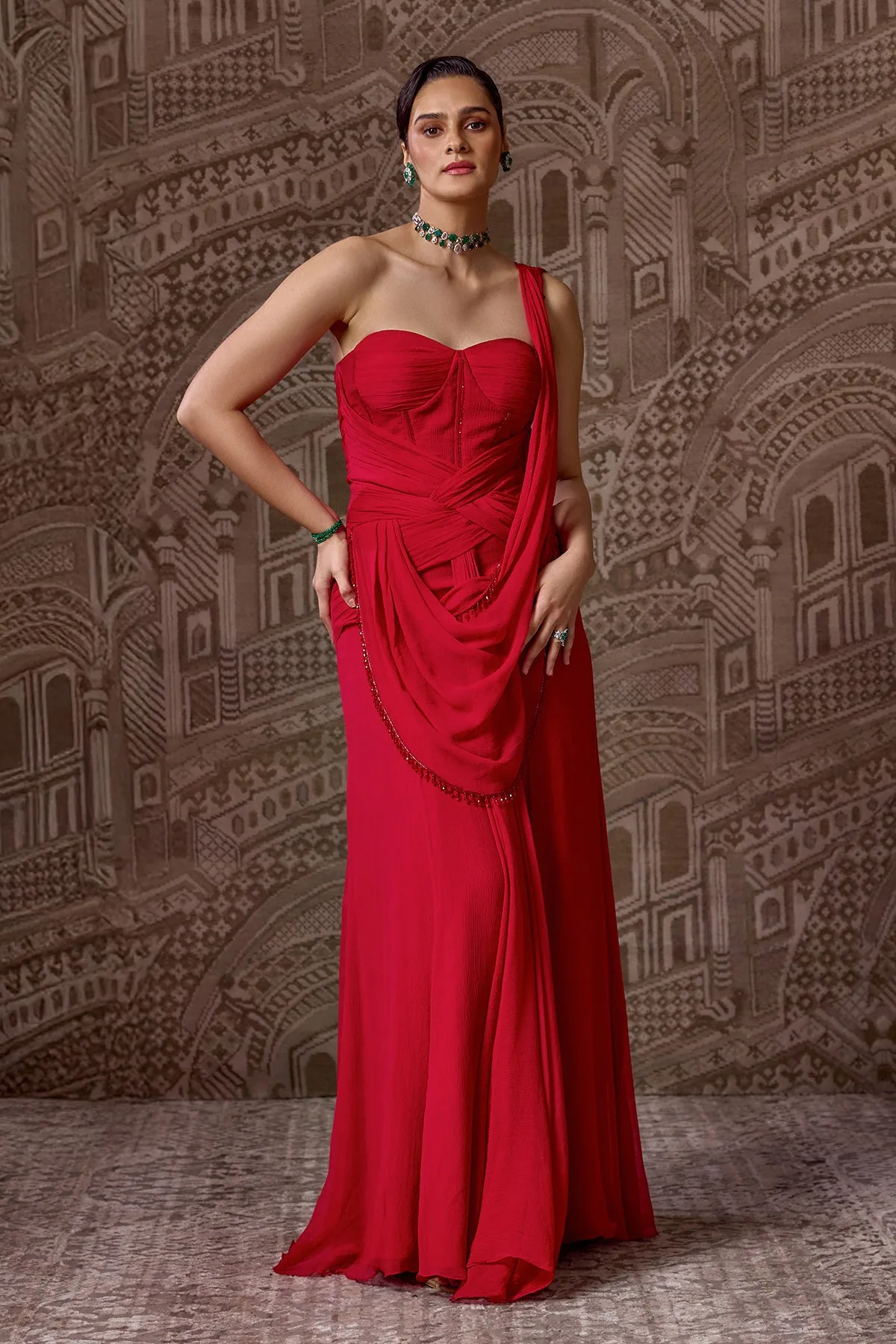 The Crown Saree Set by Ridhi Mehra