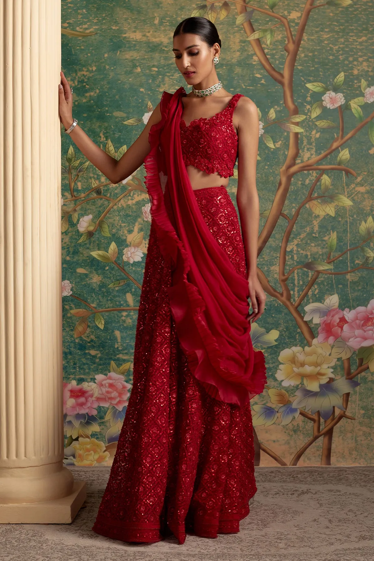 Finesse Saree Set by Ridhi Mehra