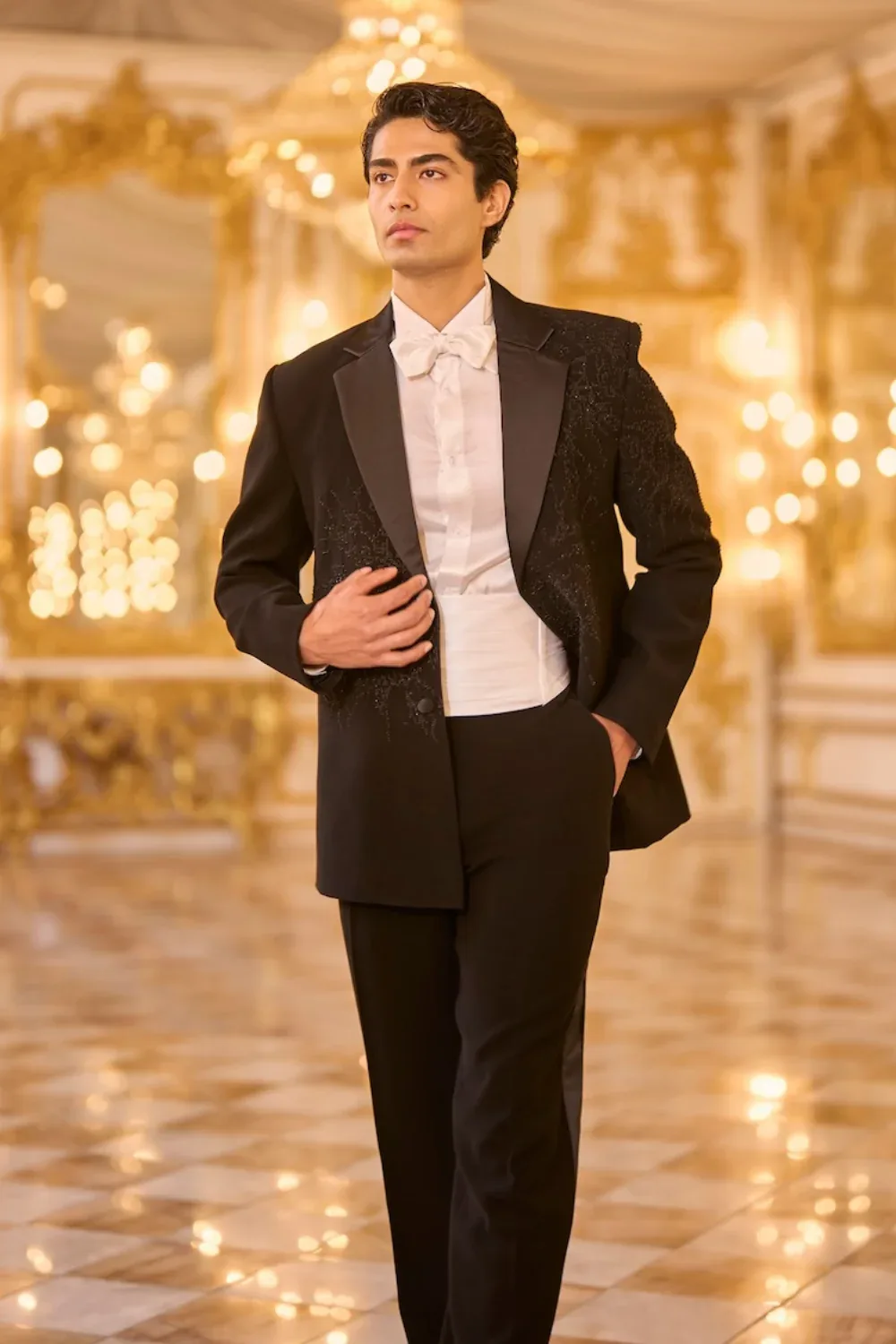 Black Tuxedo Set by Seema Gujral