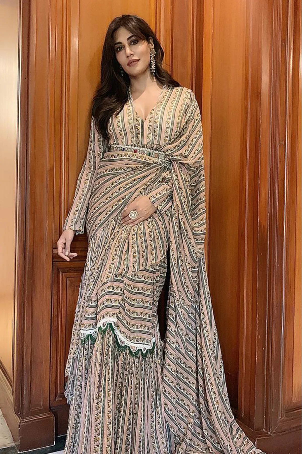 Chitrangada Singh in Moon Flower by Ridhi Mehra, sari