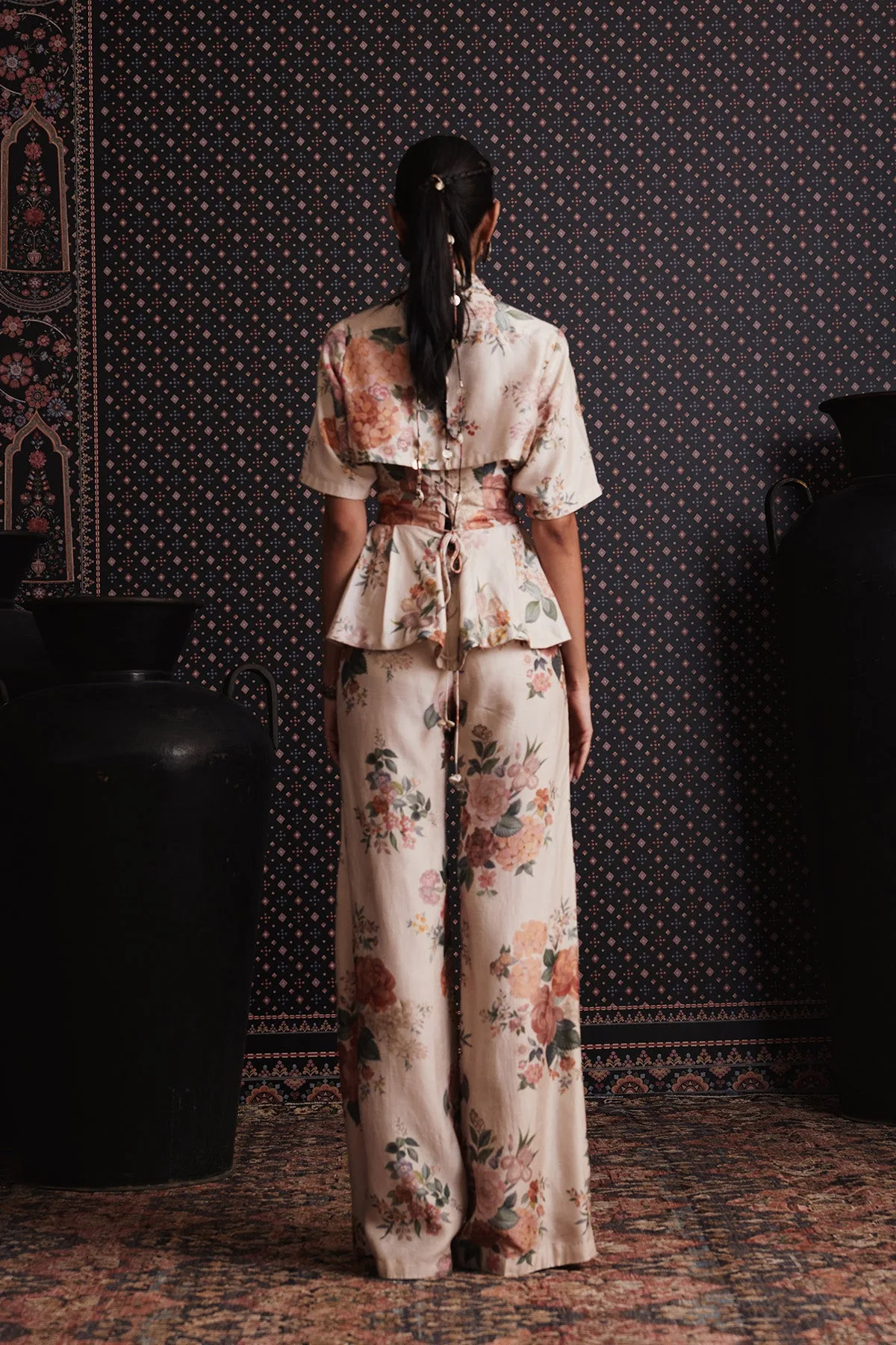 Reverie Pants Set by Ridhi Mehra, palazzo set, view 3
