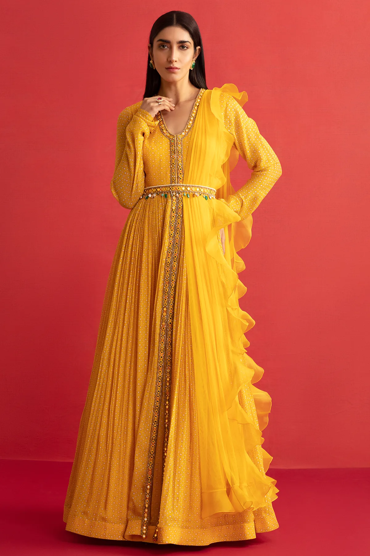 Martha by Ridhi Mehra, yellow anarkali