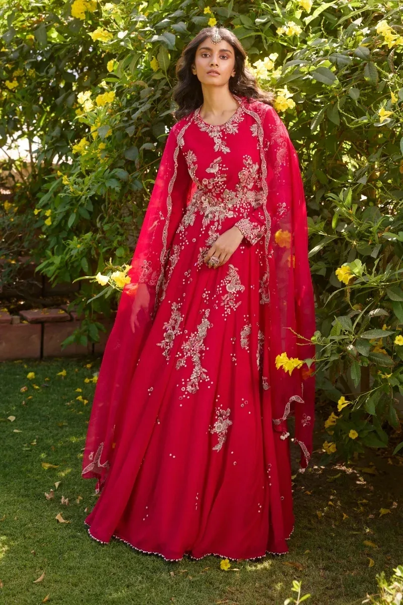 "Ayelet" Chiffon Anarkali by Dolly J