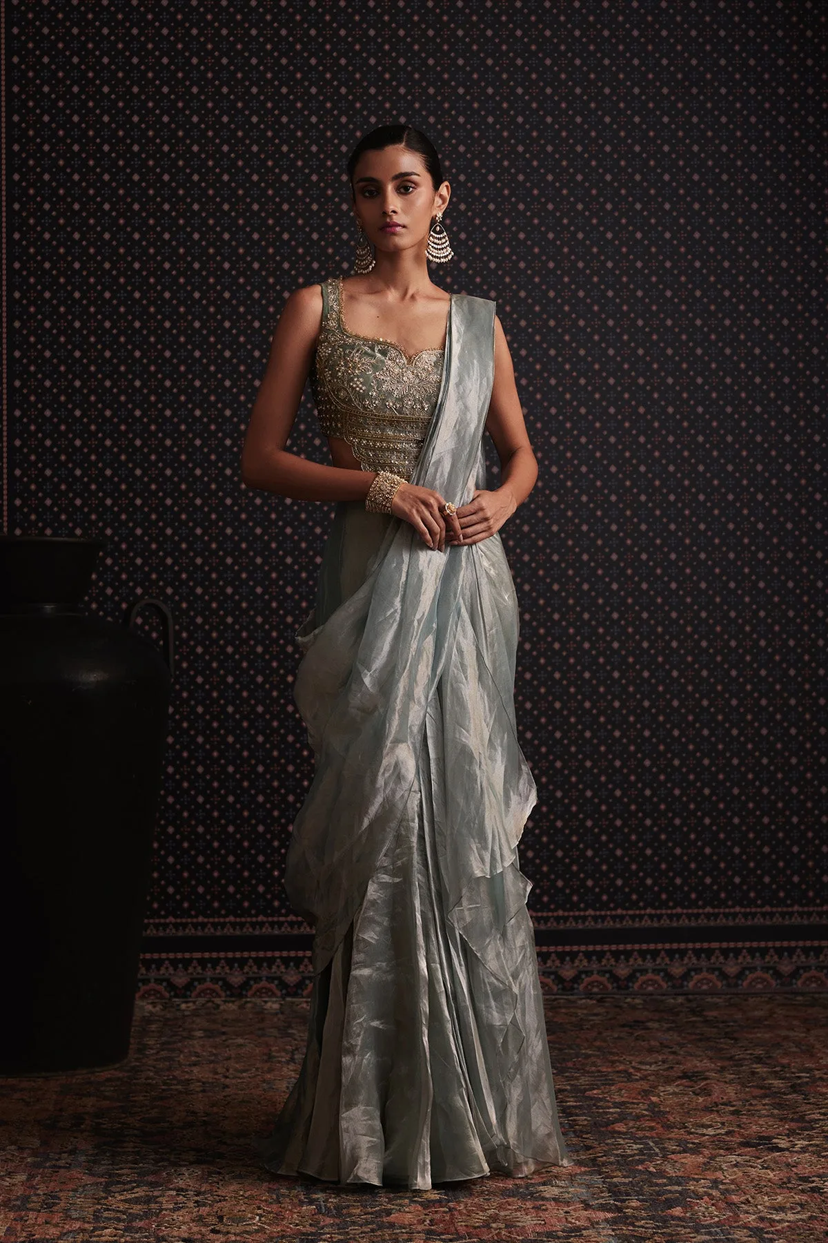 Haze Saree Set by Ridhi Mehra