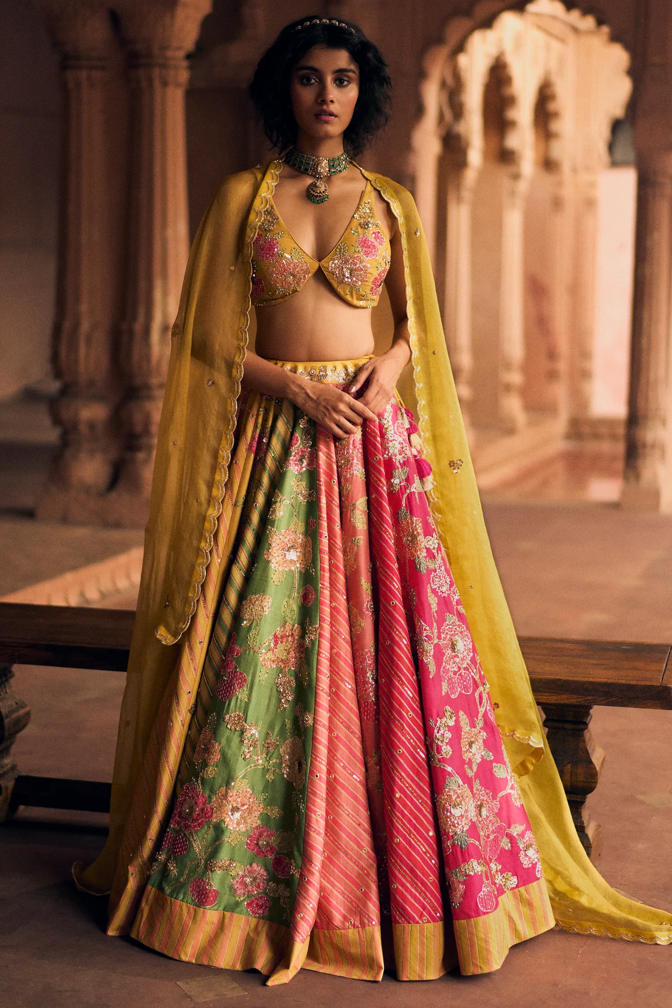Bhakthi Lehenga Set by Paulmi And Harsh